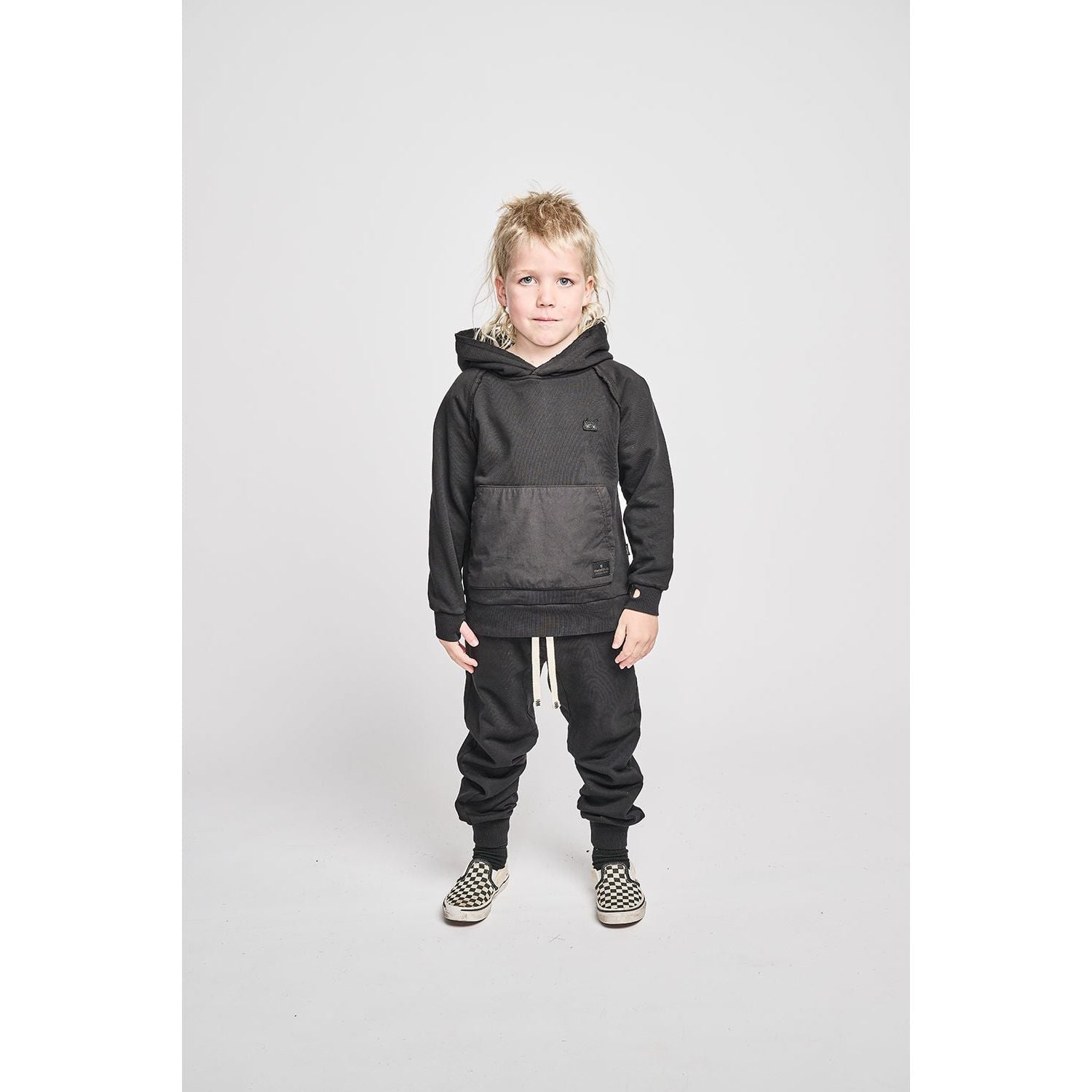 Poplin Patch Pant - Washed Black