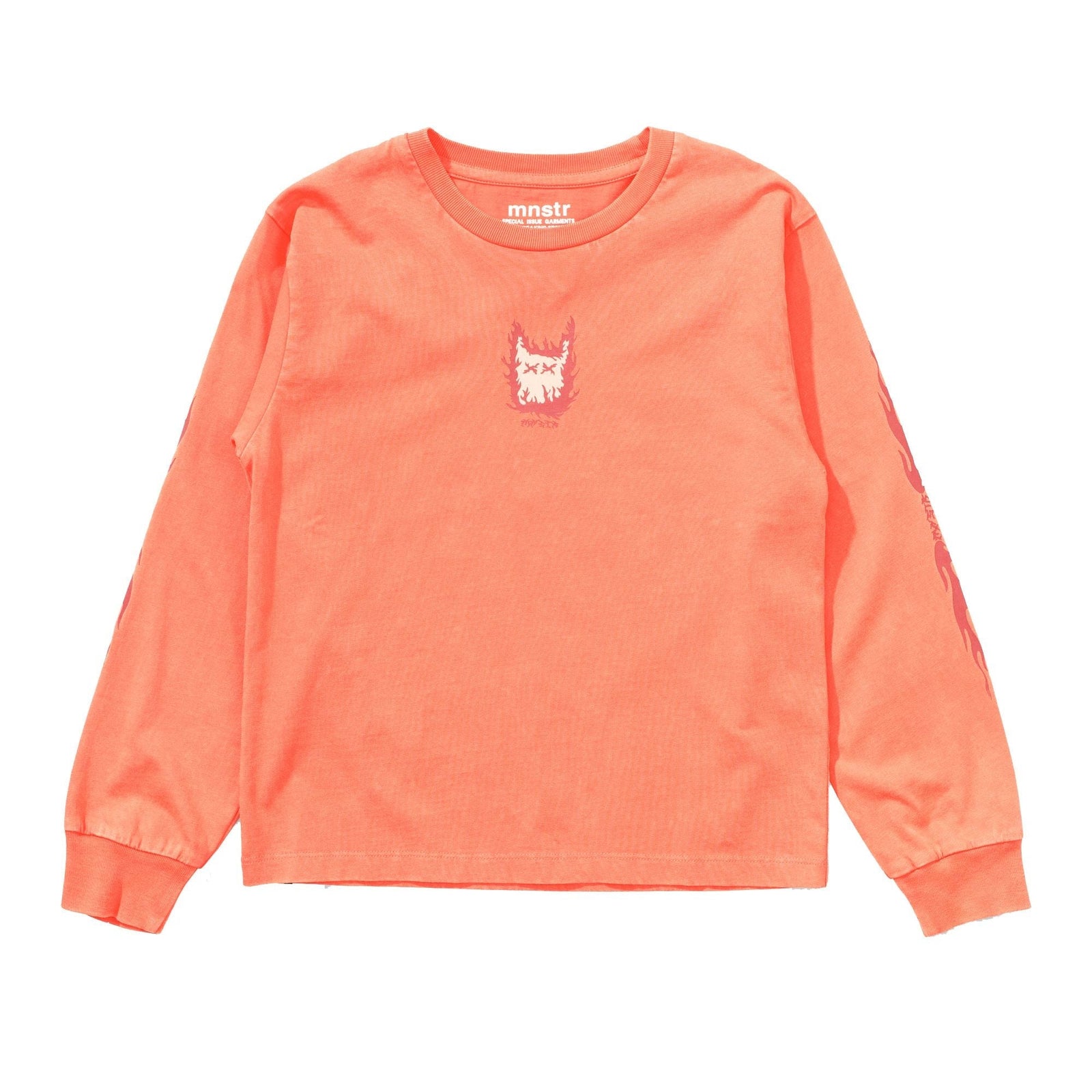 Burn Ls Tee - Washed Tangerine