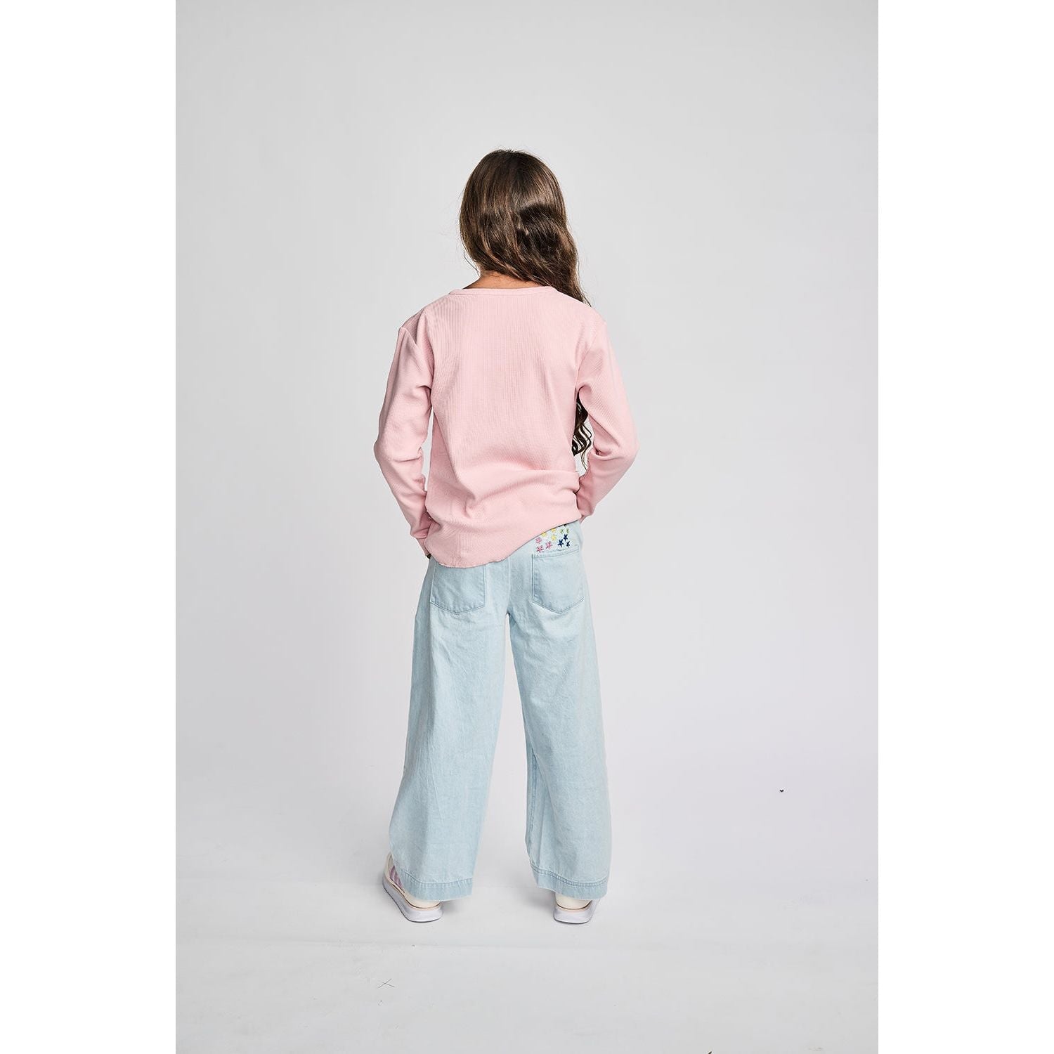 Dance Rib Ls Tee - Peach