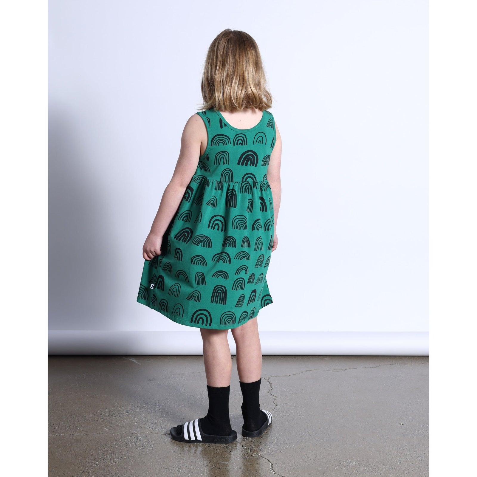 Rainbows Dress- Kelly Green