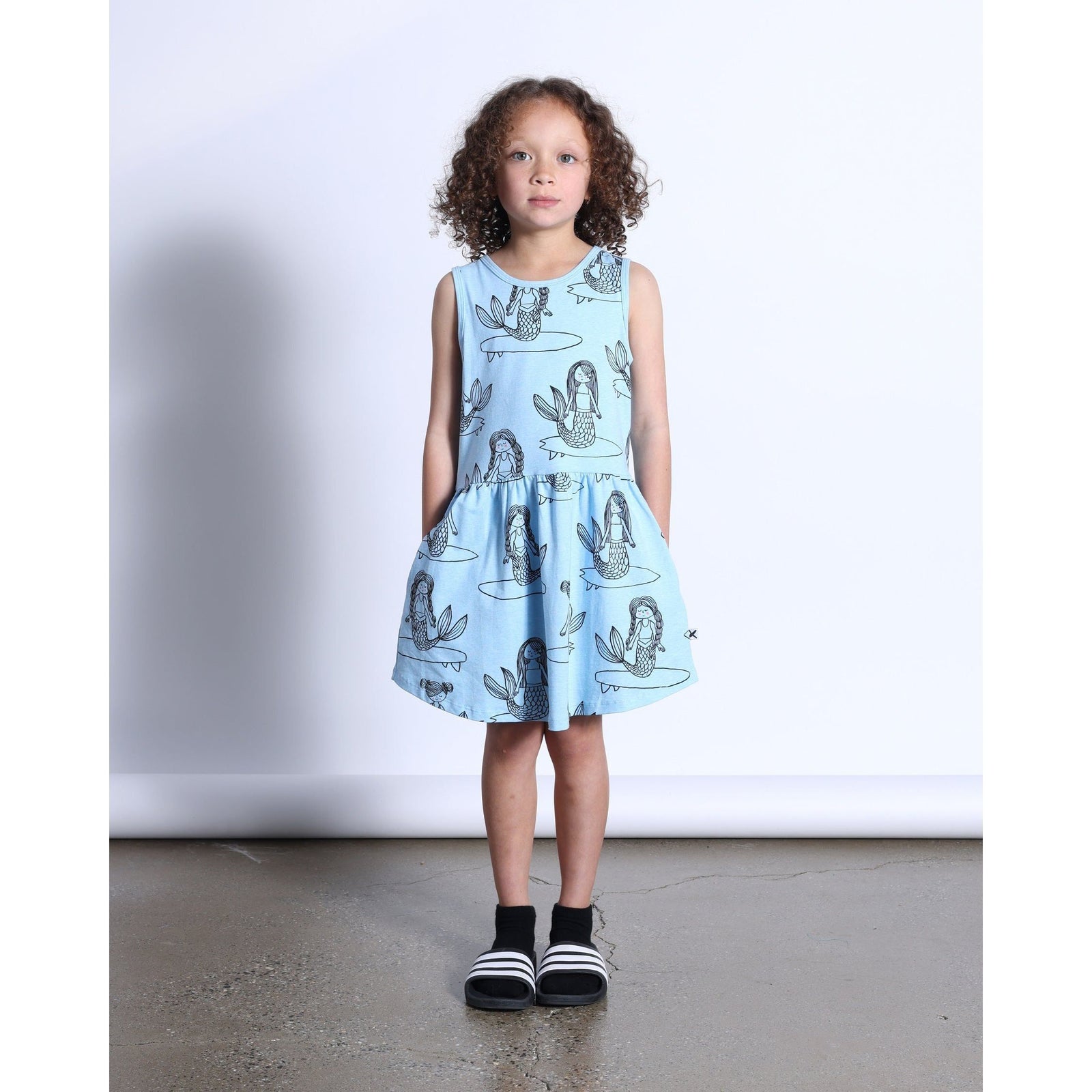 Sleepy Mermaids Dress- Aqua Marle