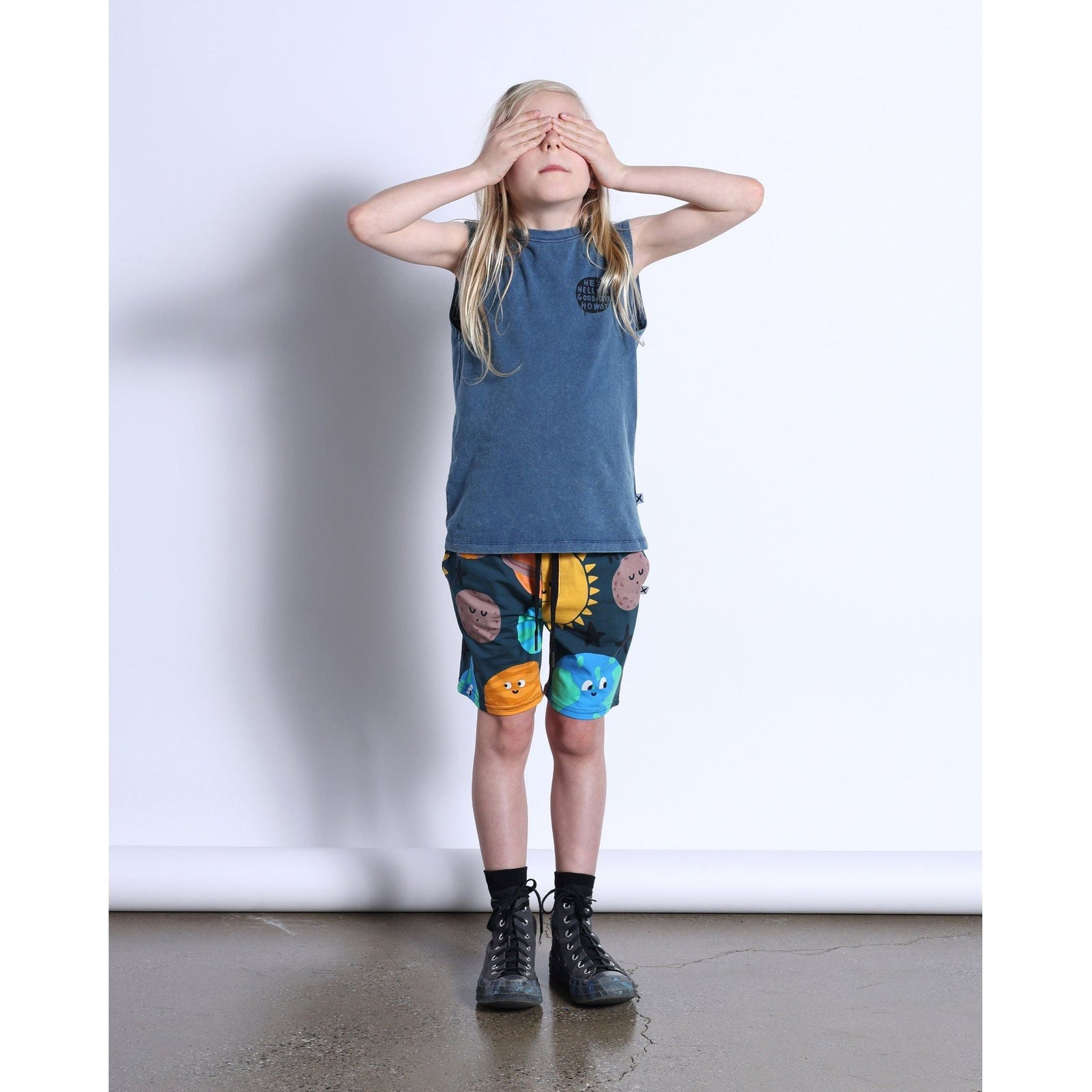 Planet Party Short- Dark Green