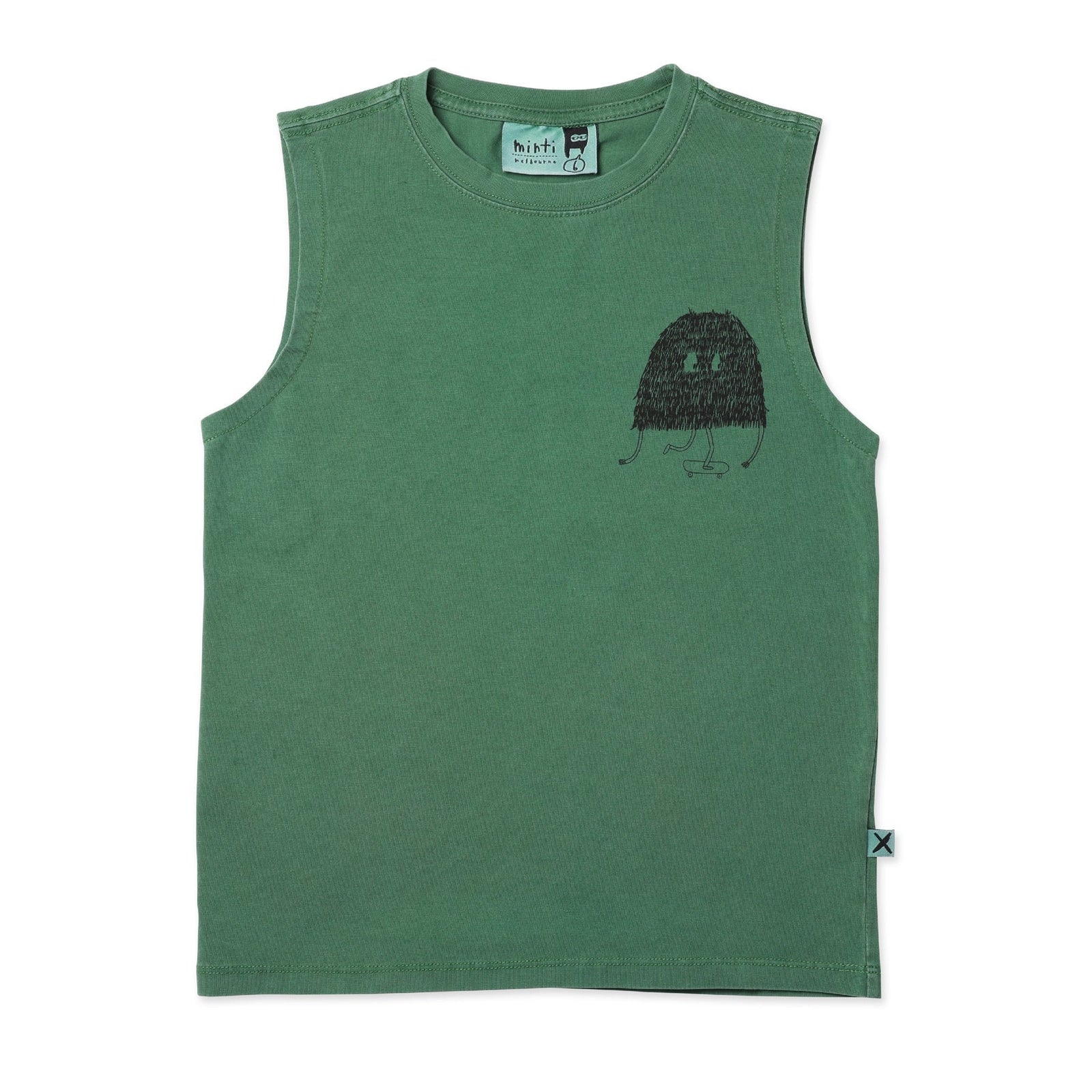 Shaggy Skater Sleeveless Tee- Turf Wash