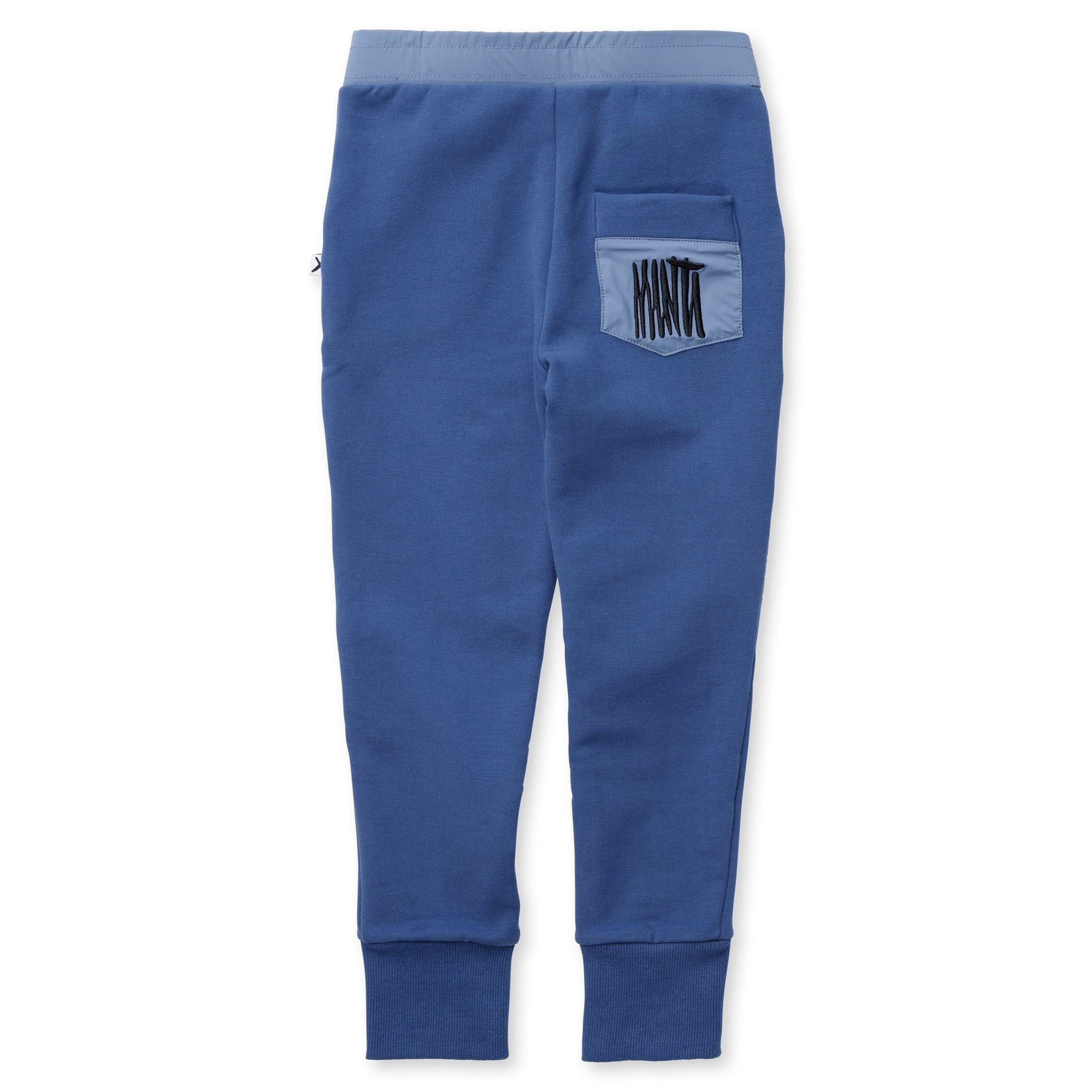 Nylon Patch Furry Trackies - Navy