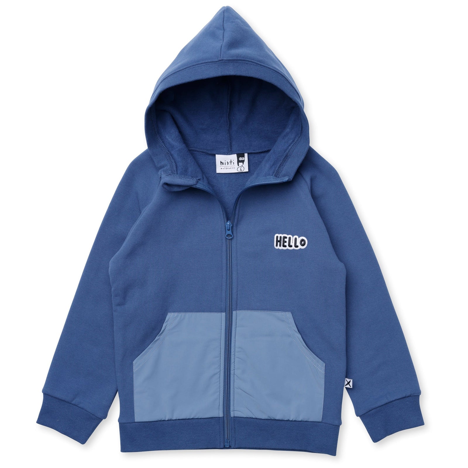 Nylon Patch Furry Zip Up