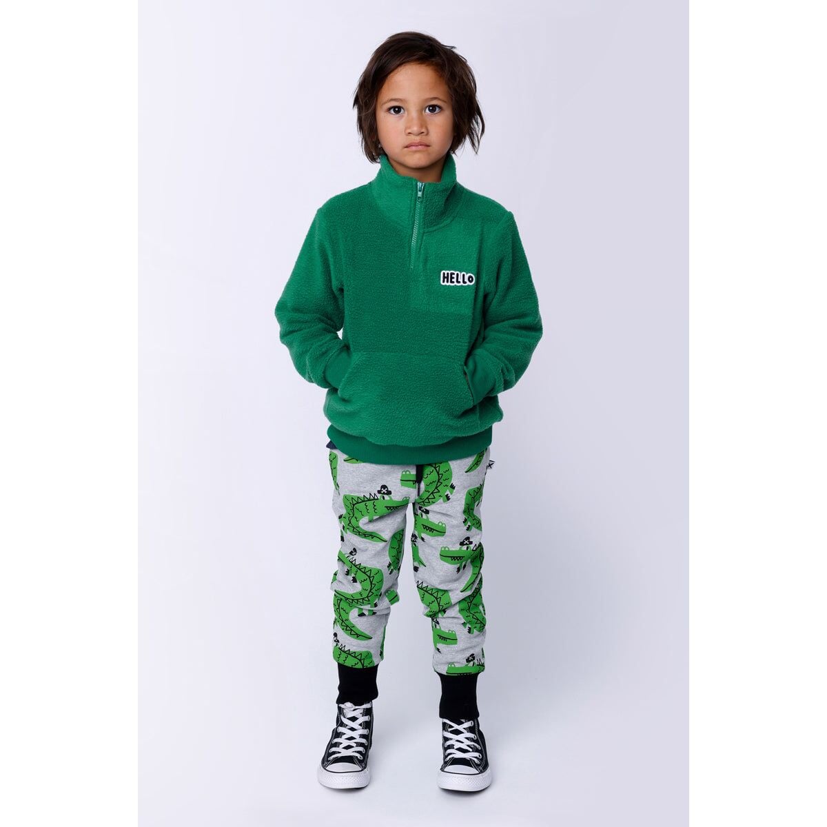 Teddy Half Zip Crew - Turf