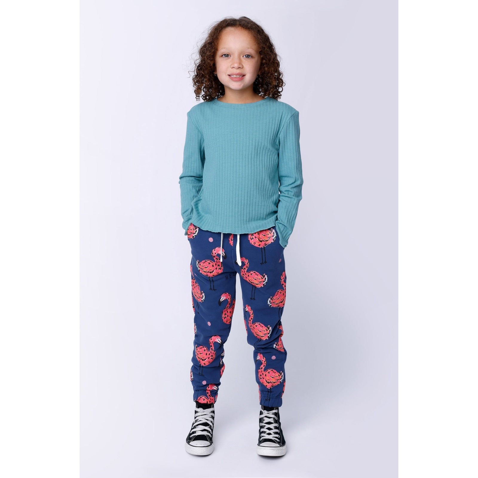 Flamingo Party Furry Trackies