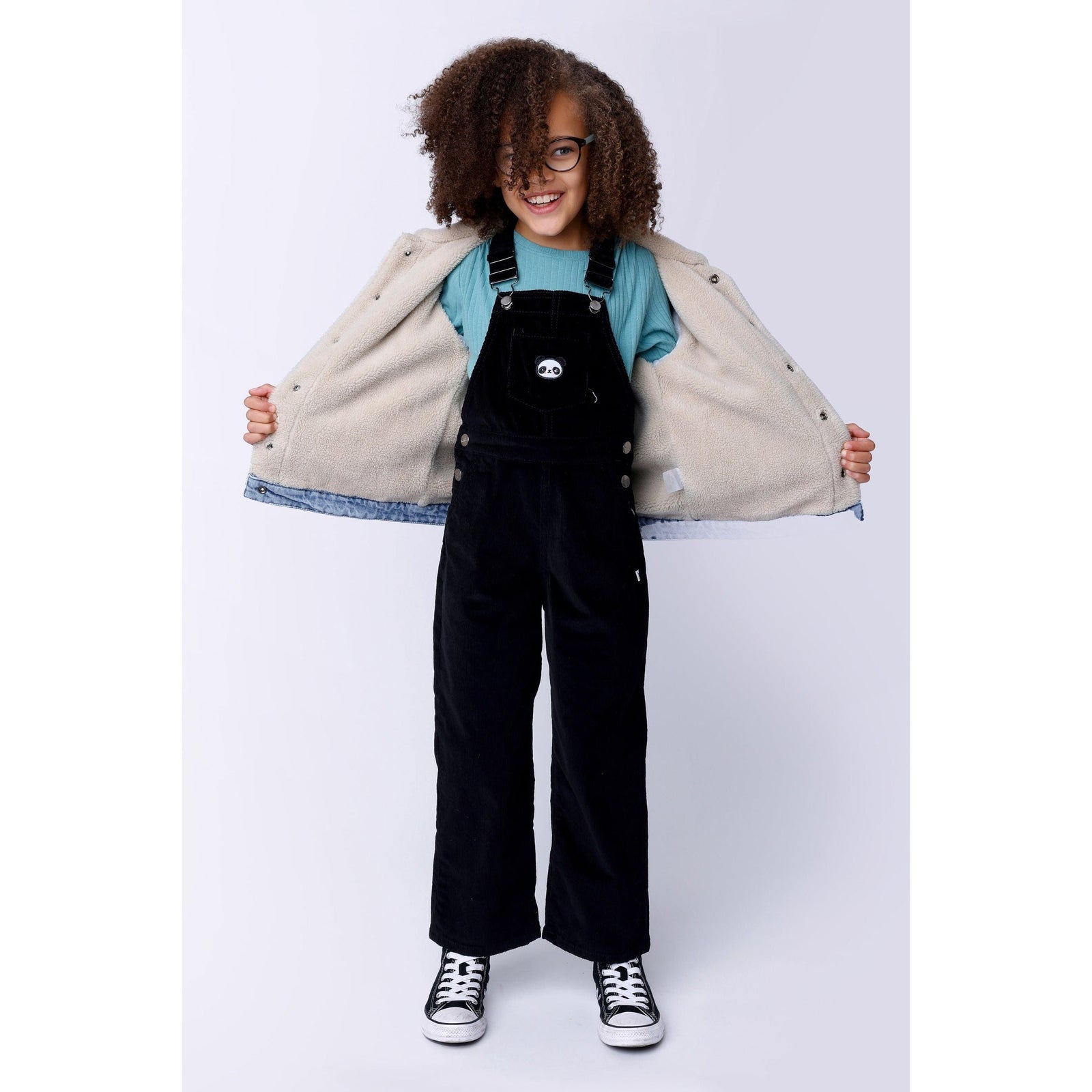 Panda Deluxe Cord Overalls