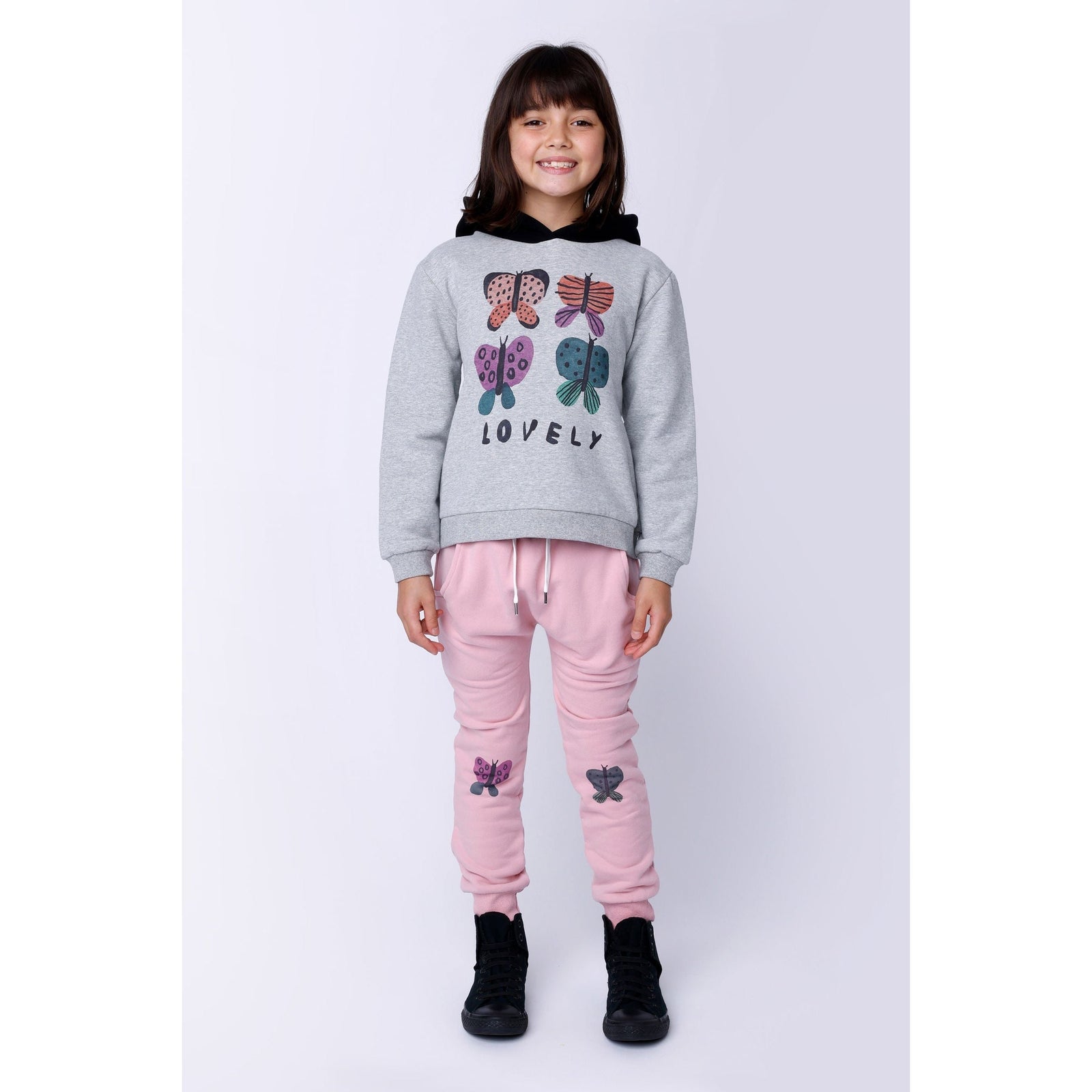 Butterfly Knee Furry Trackies - Ballet