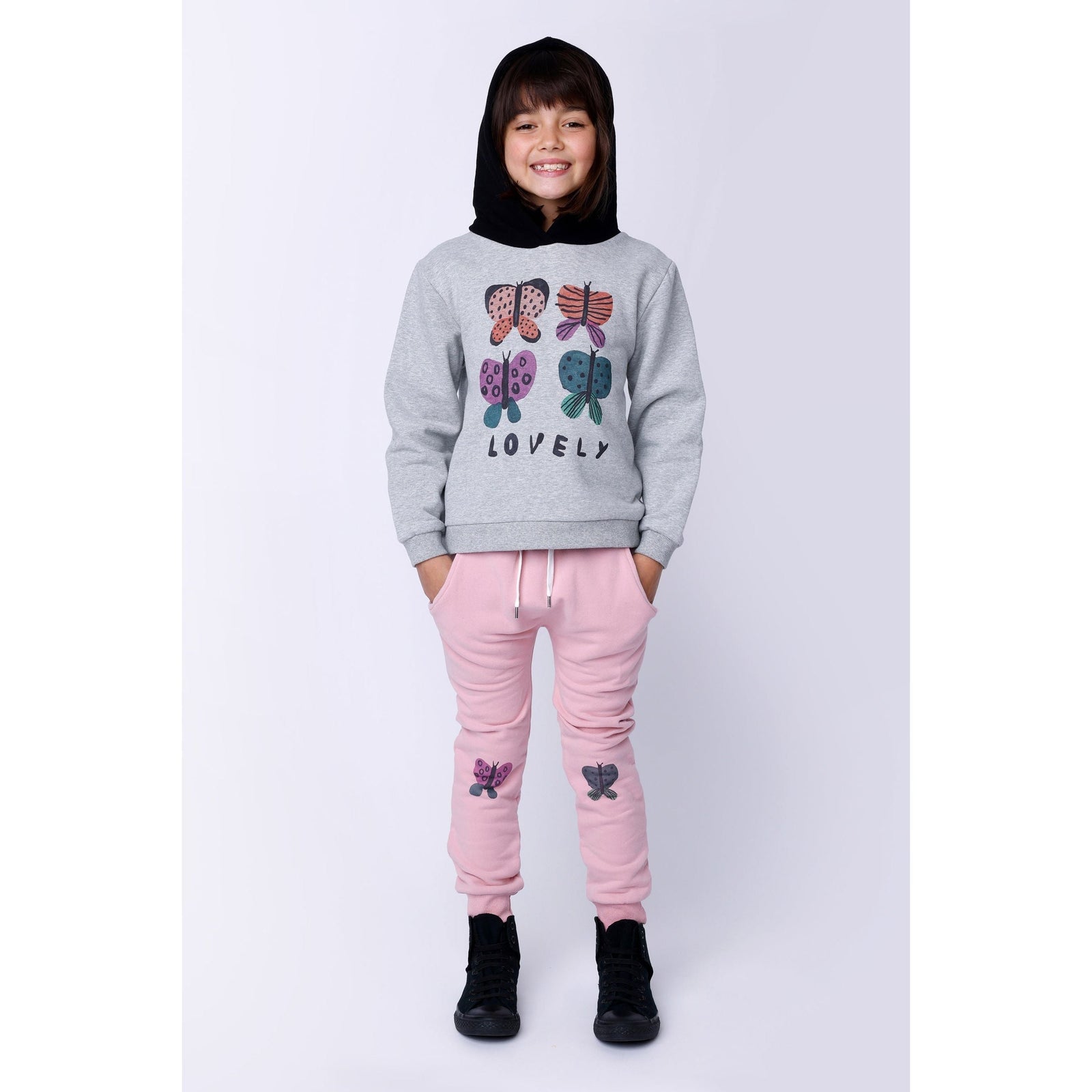 Butterfly Knee Furry Trackies - Ballet