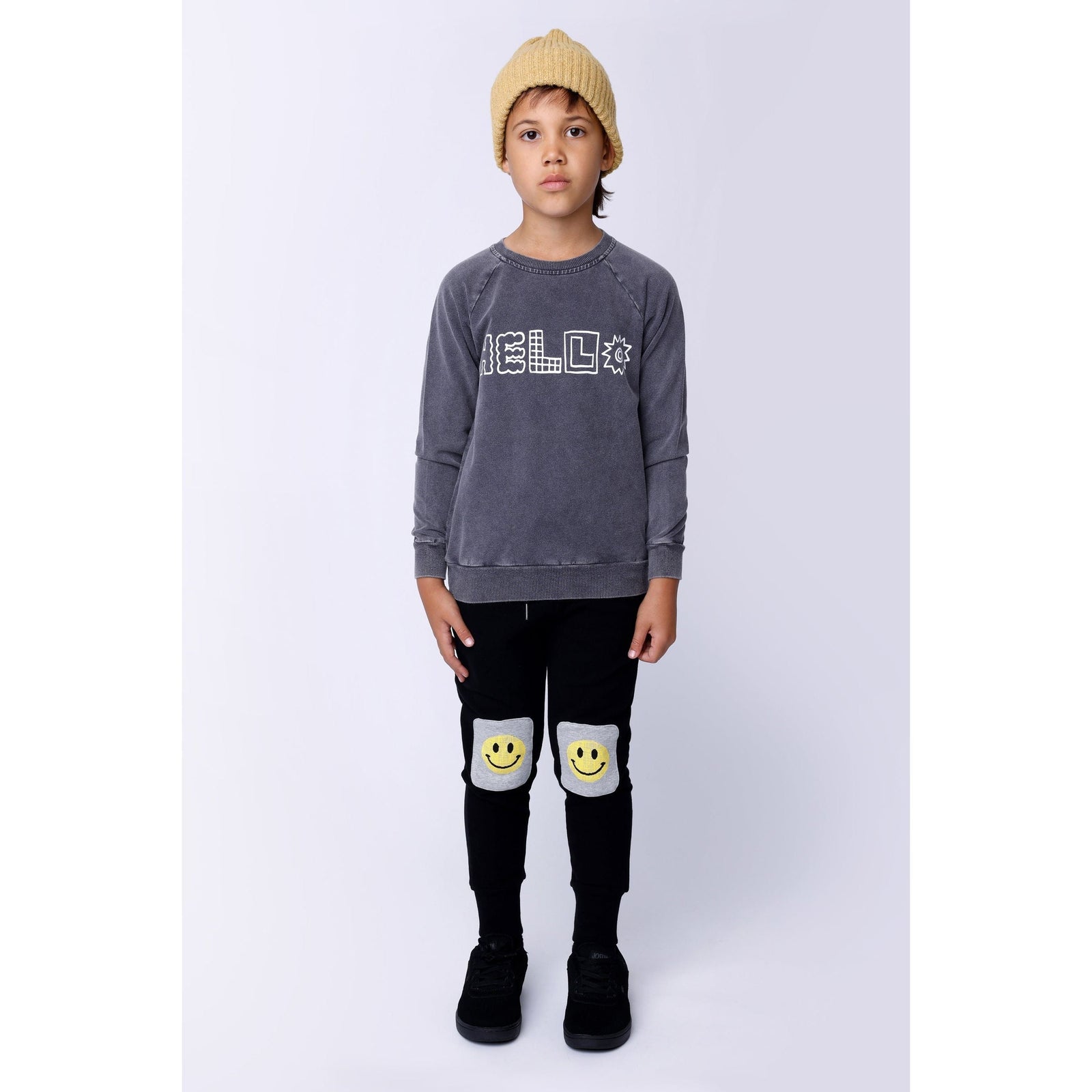 Pixelled Face Furry Trackies