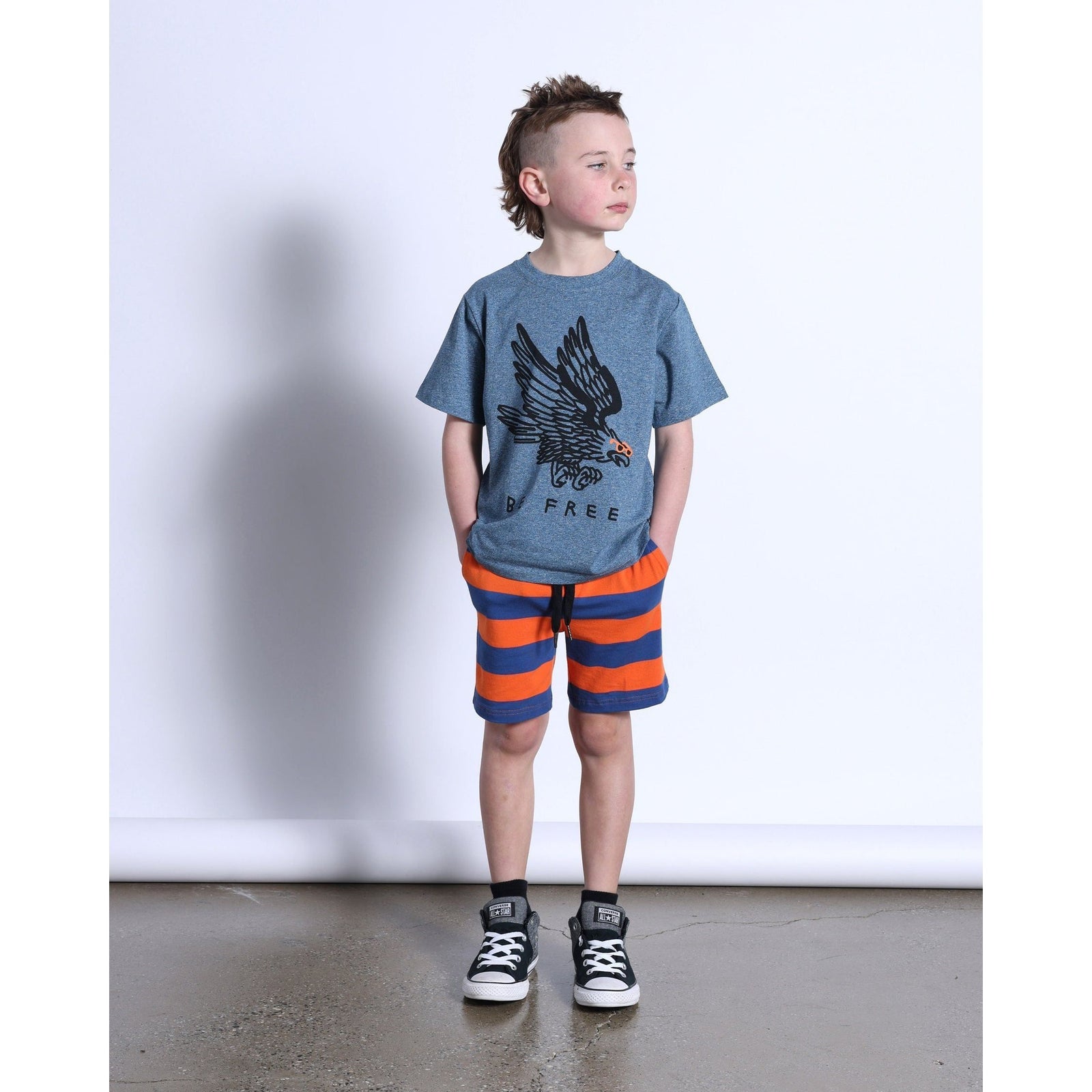 Be Free Tee- Midnight Marle