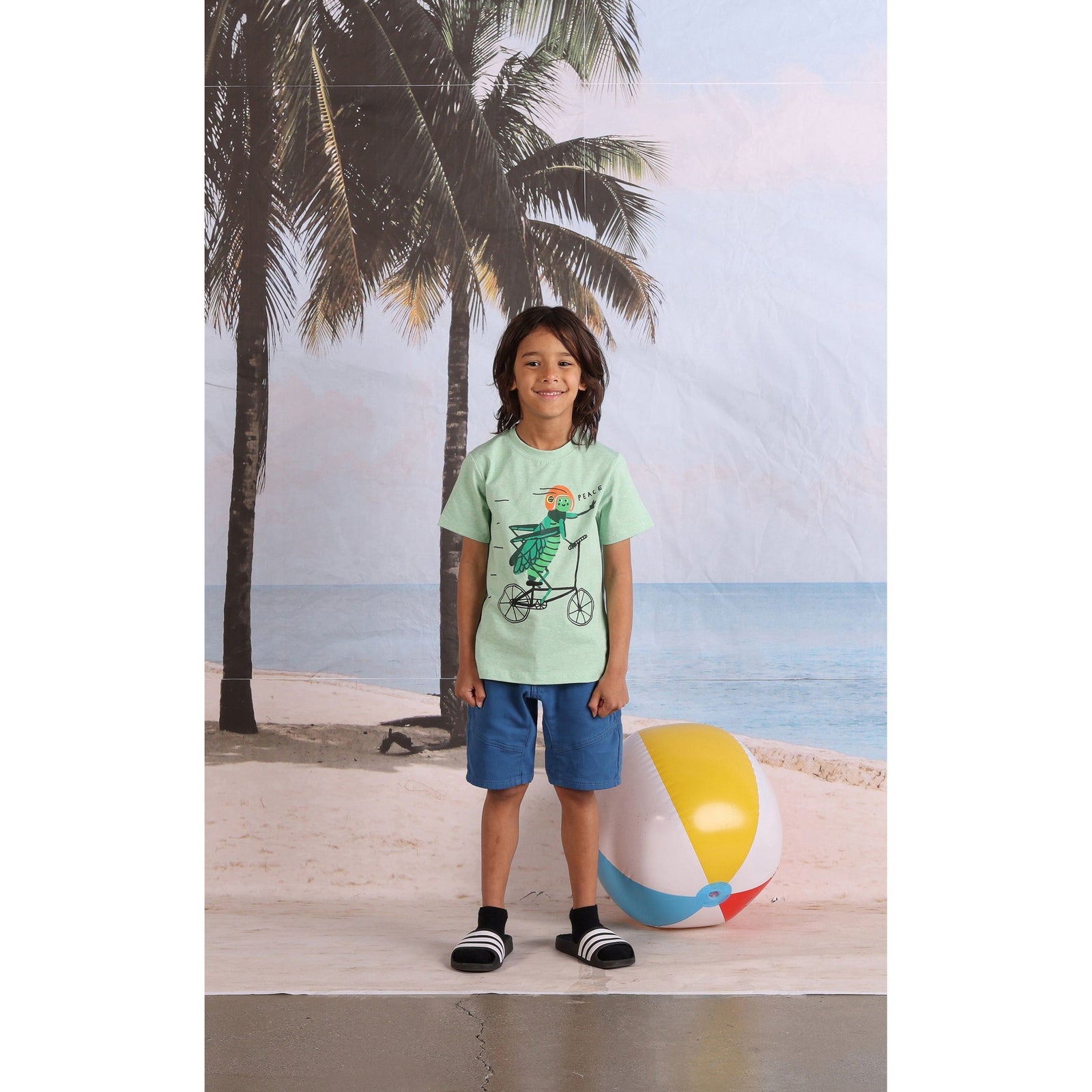 Soft Feel Chino Short- Cobalt