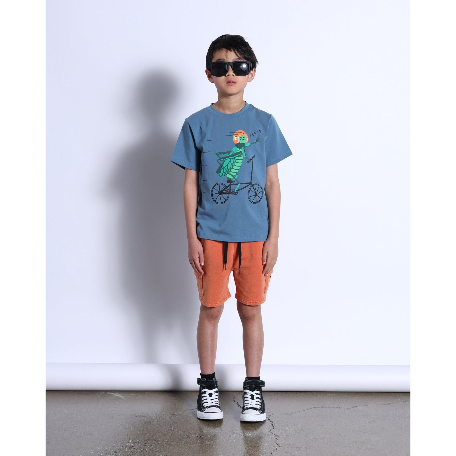 Blasted Deluxe Cargo Short- Orange Wash