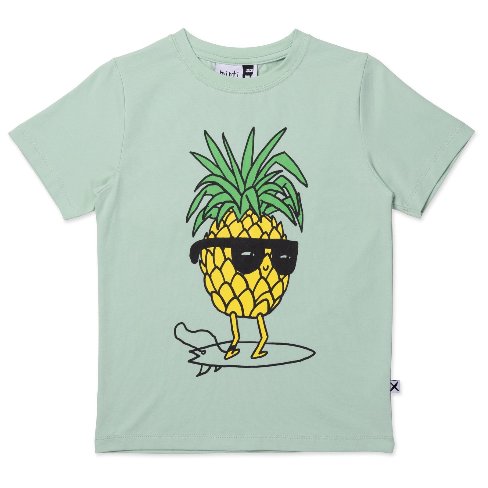 Cool Pineapple Tee- Mint