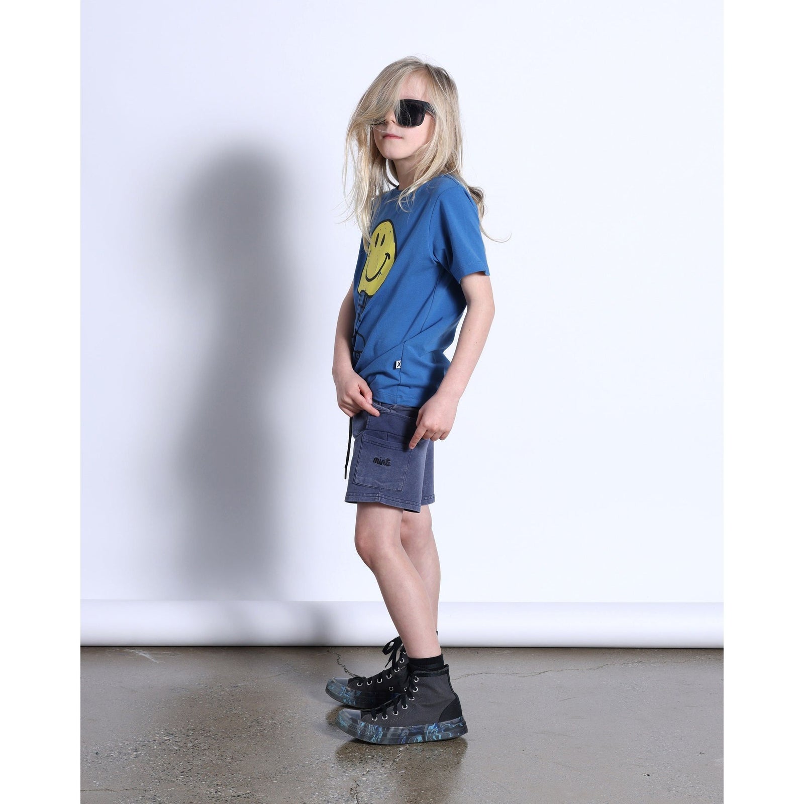 Happy Skater Tee- Blue