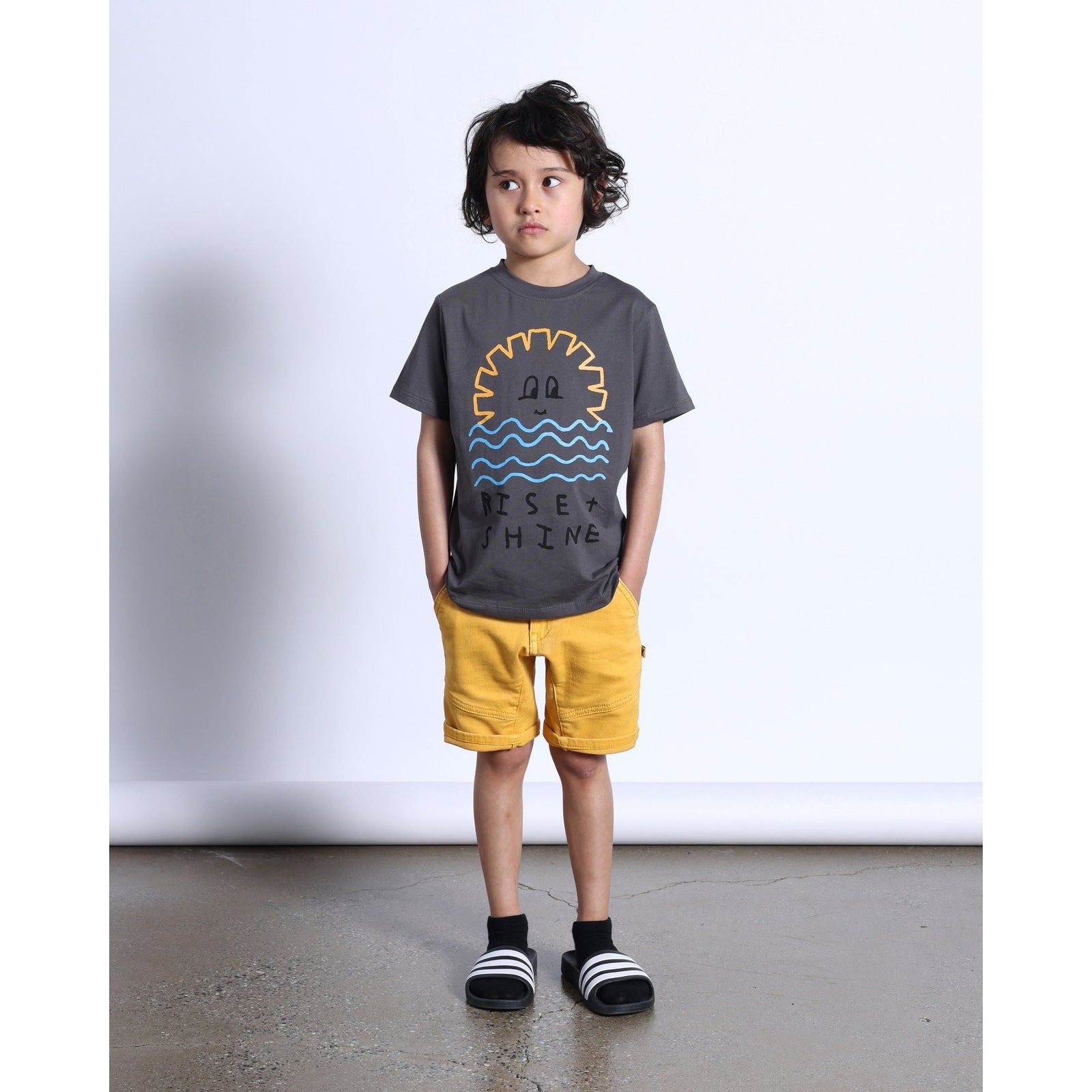 Rise And Shine Tee- Dark Grey