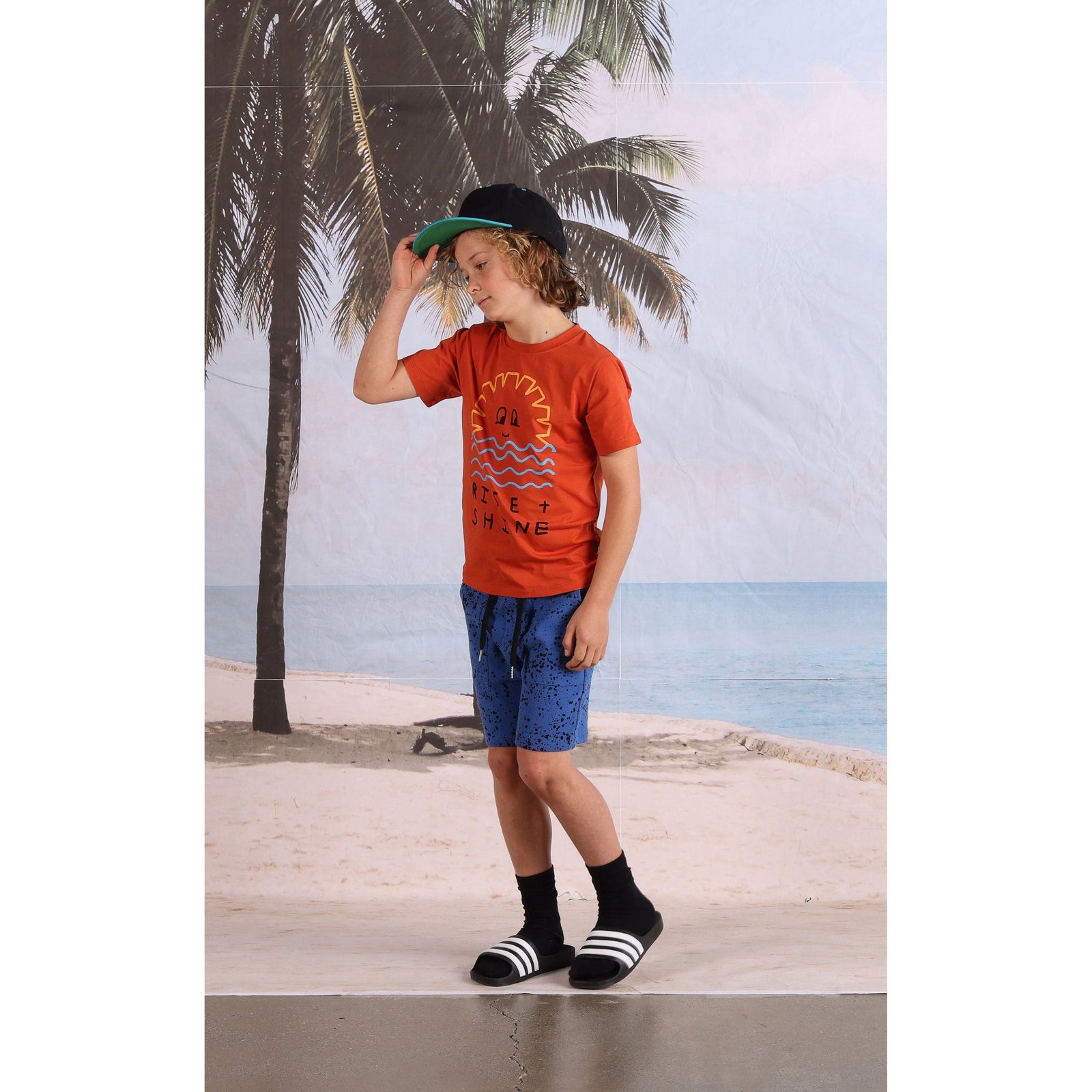 Rise And Shine Tee- Rust