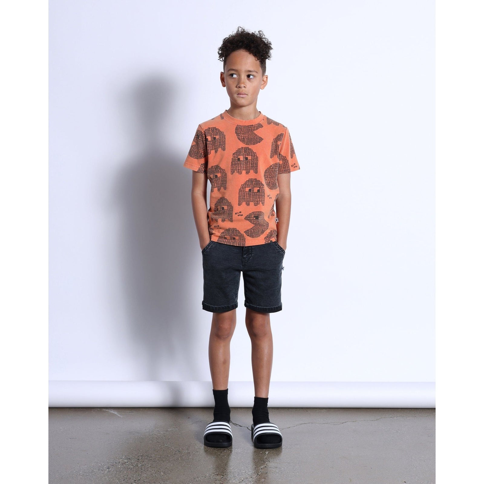 Retro Tee- Orange Wash