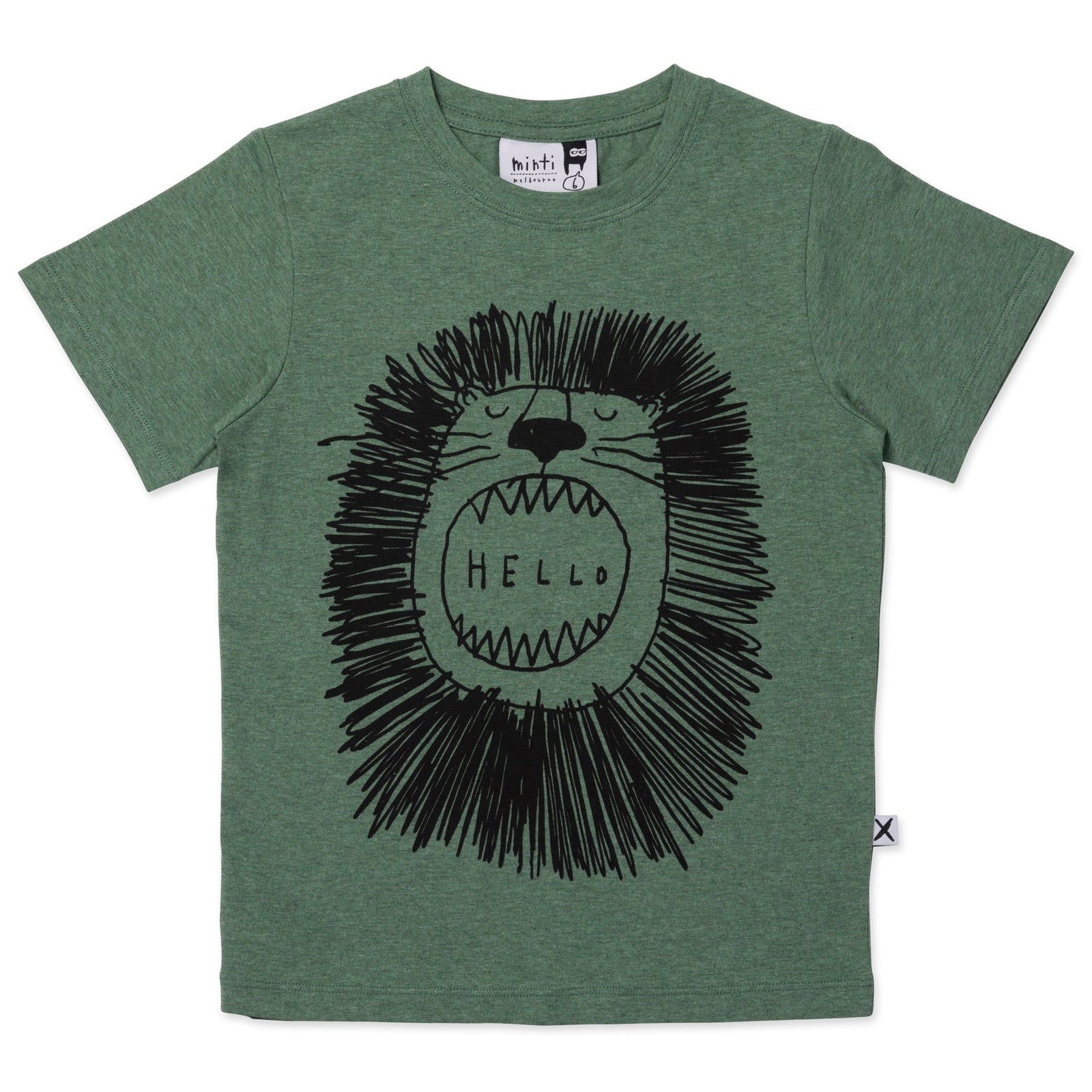 Roaring Lion Tee- Forest Marle