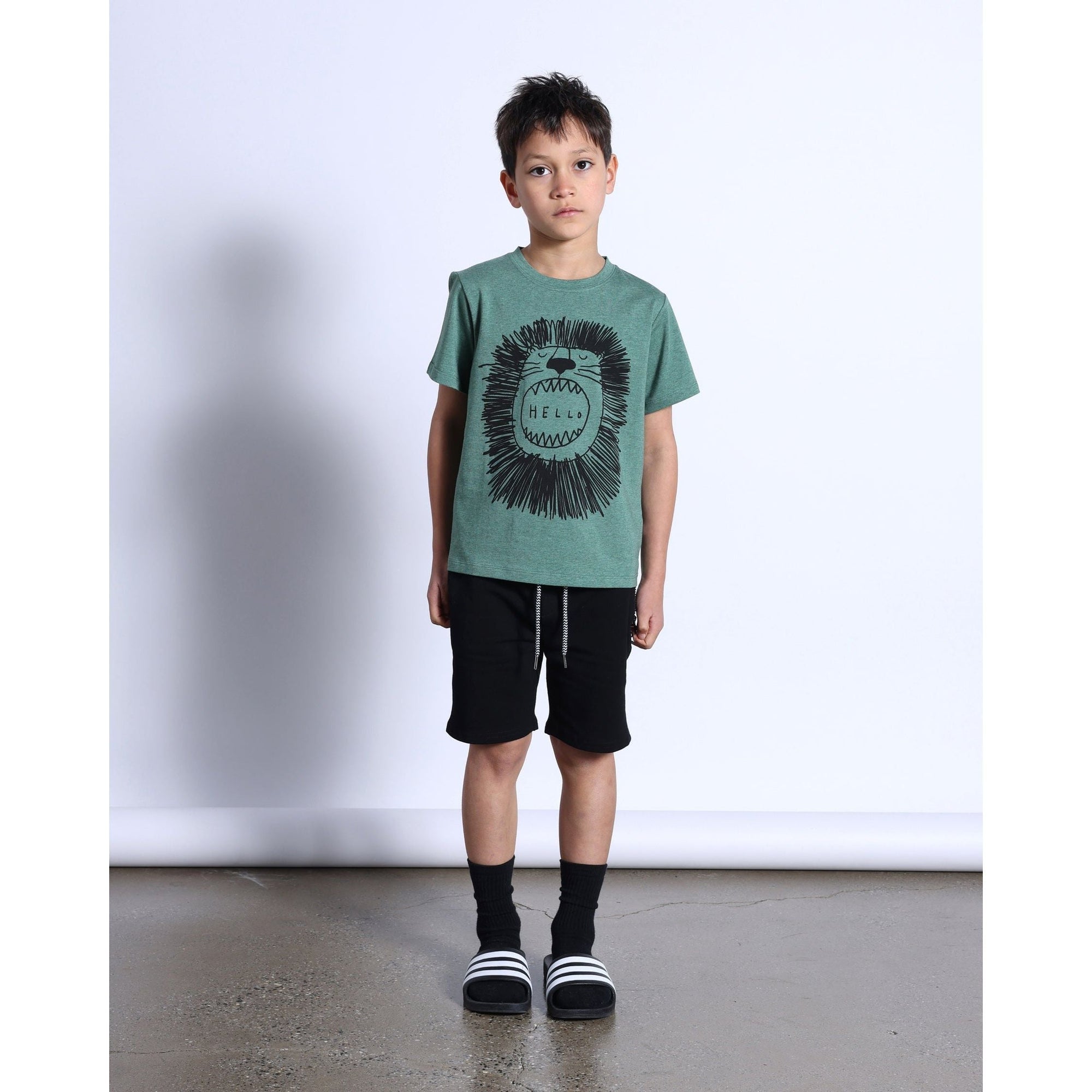 Roaring Lion Tee- Forest Marle