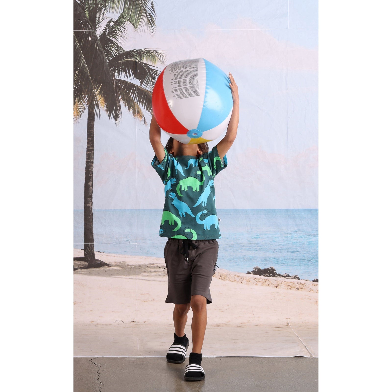 Zipped Short- Dark Slate