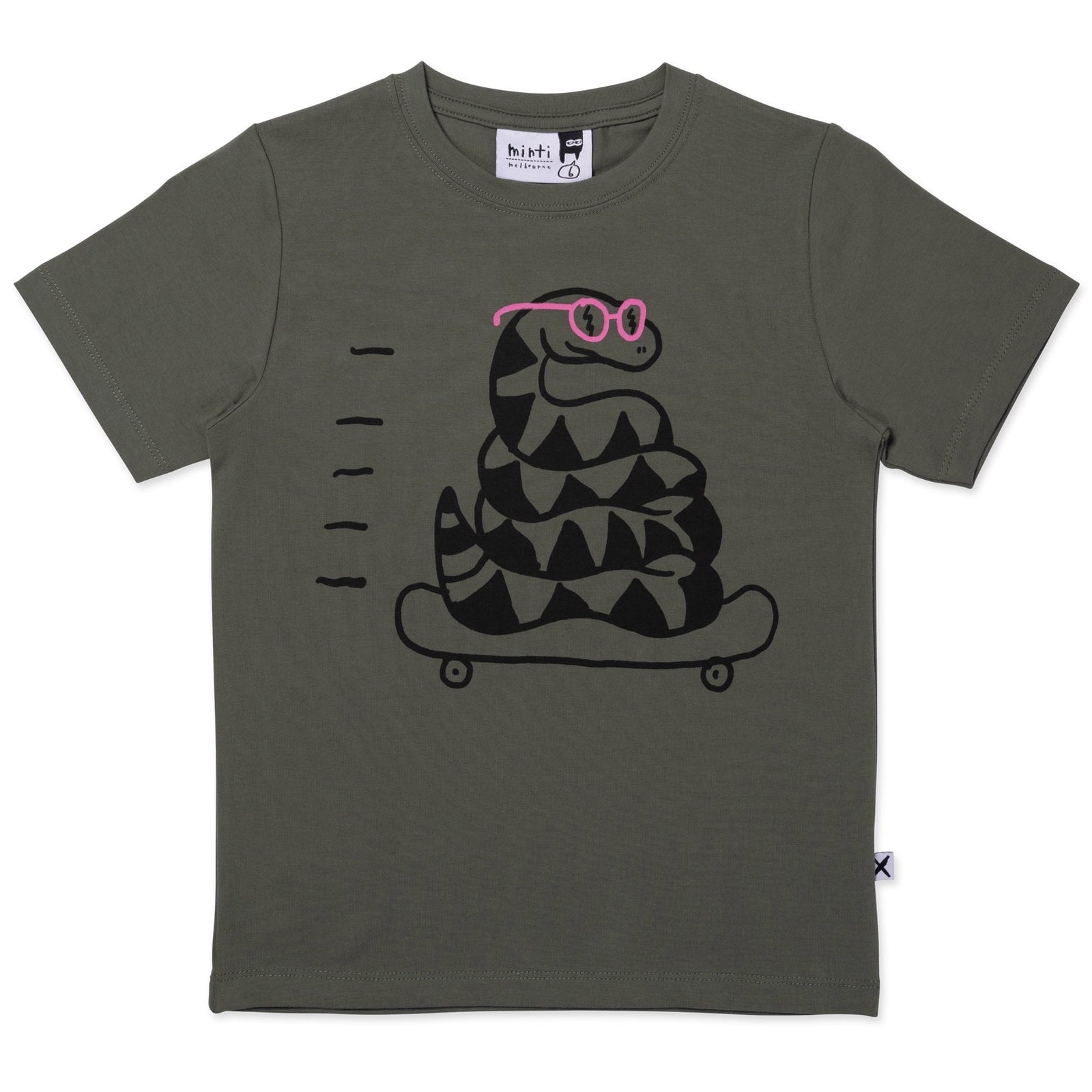 Speedy Snake Tee- Khaki