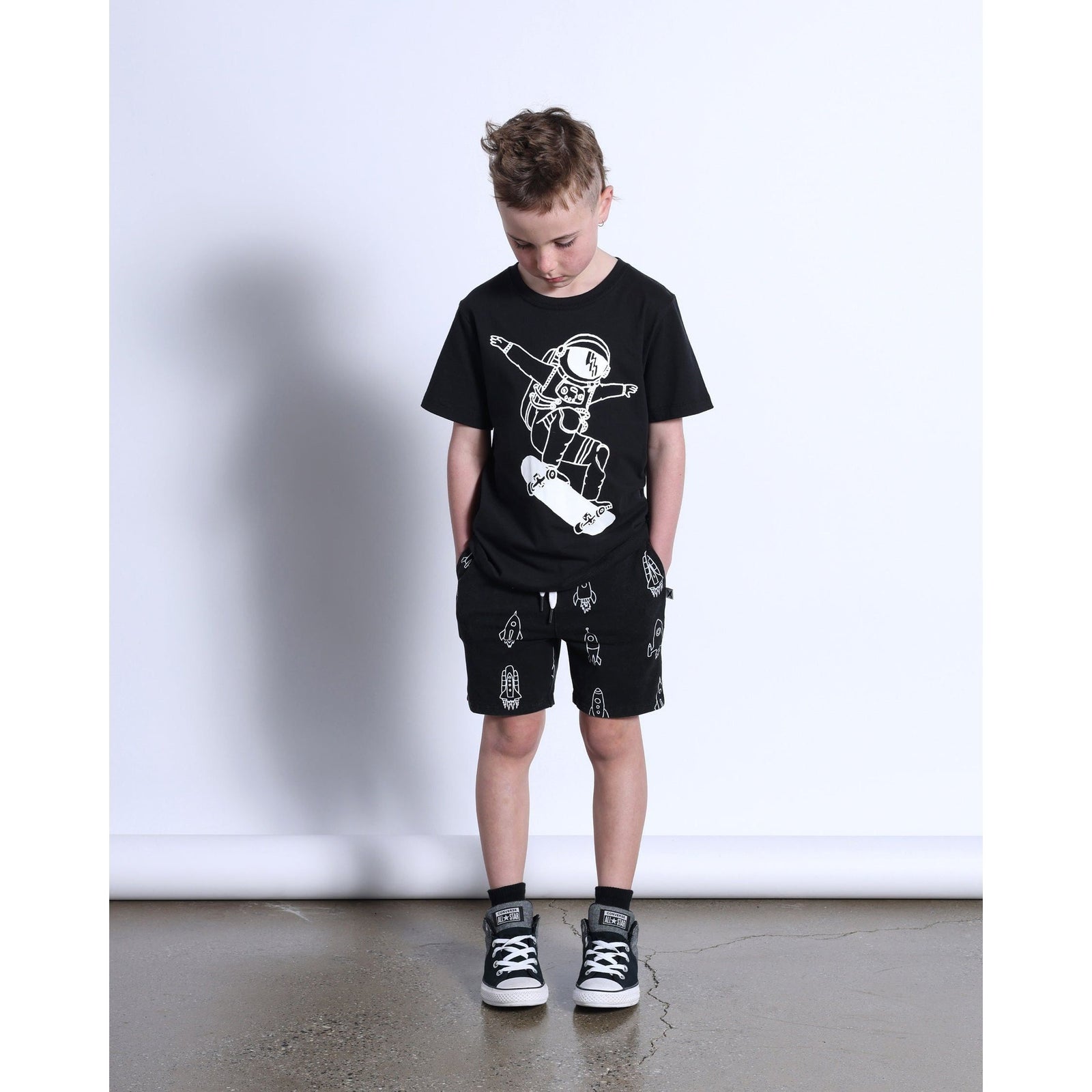 Space Skater Tee- Black