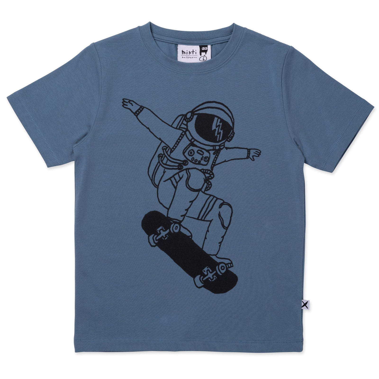 Space Skater Tee- Steel