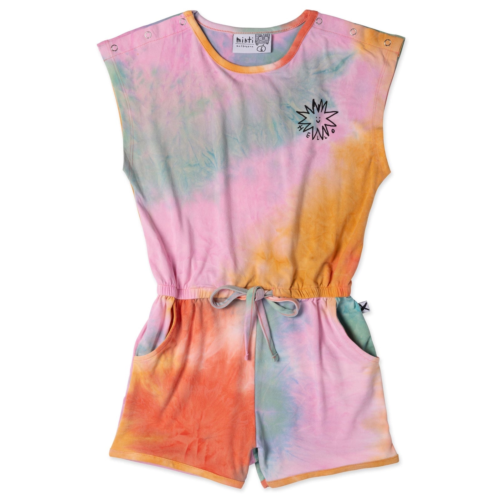 Gelato Tie Dye Playsuit- Multi