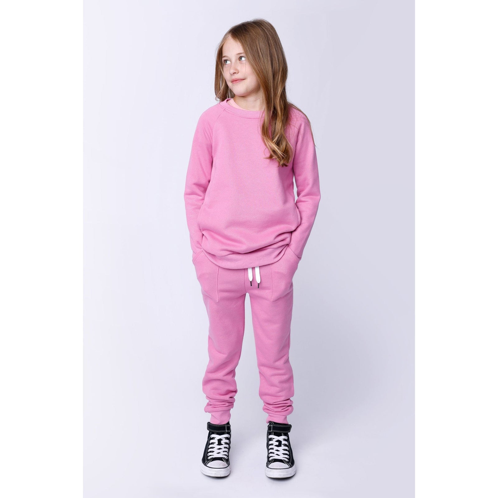 Box Pocket Sparkle Trackies - Fuchsia Sparkle