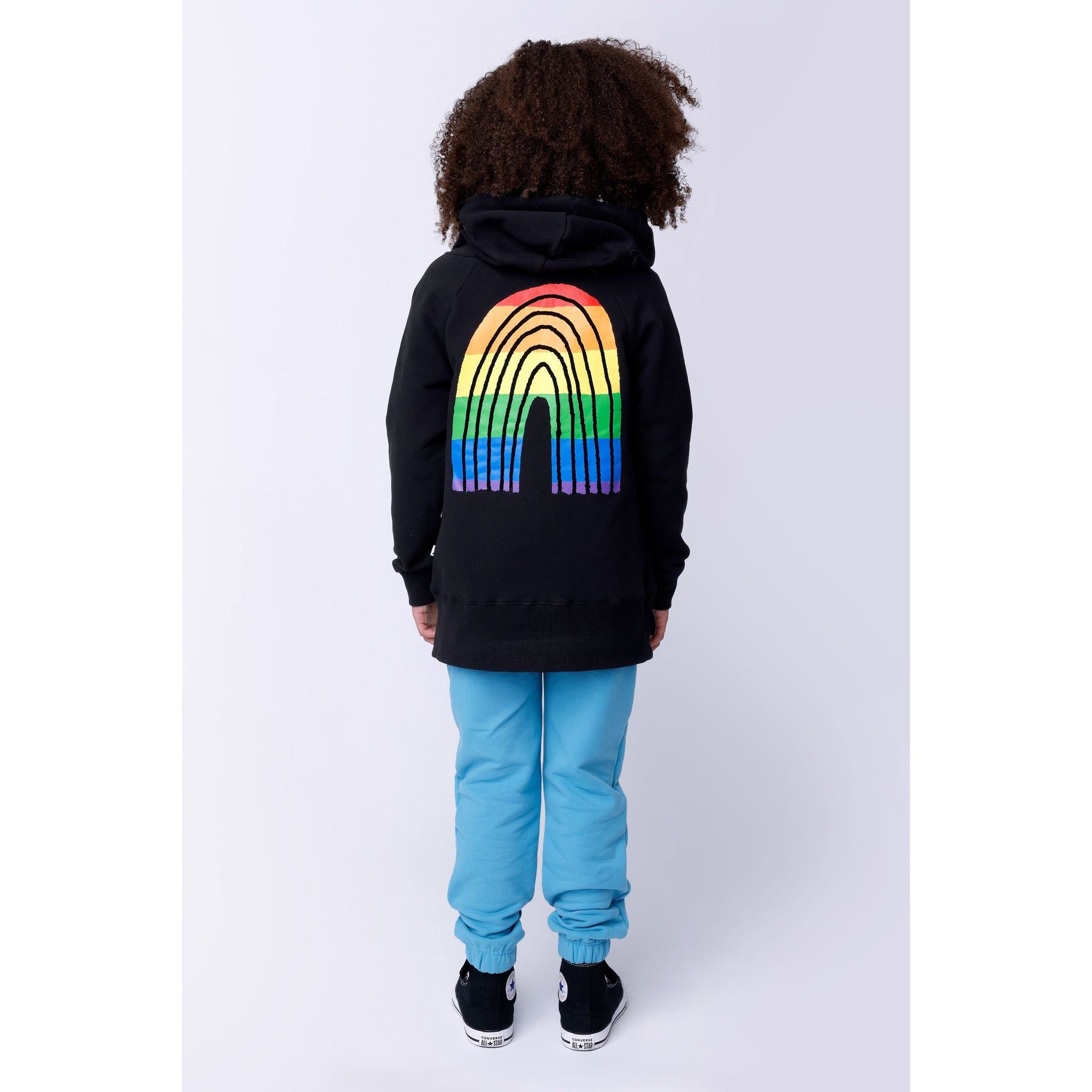 Stripey Rainbow Furry Zip Up