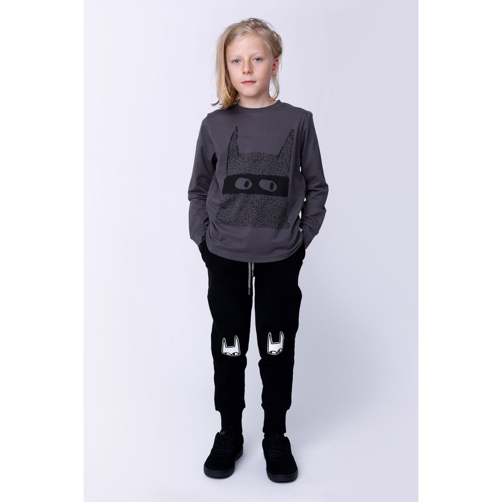 Mask Furry Trackies - Black