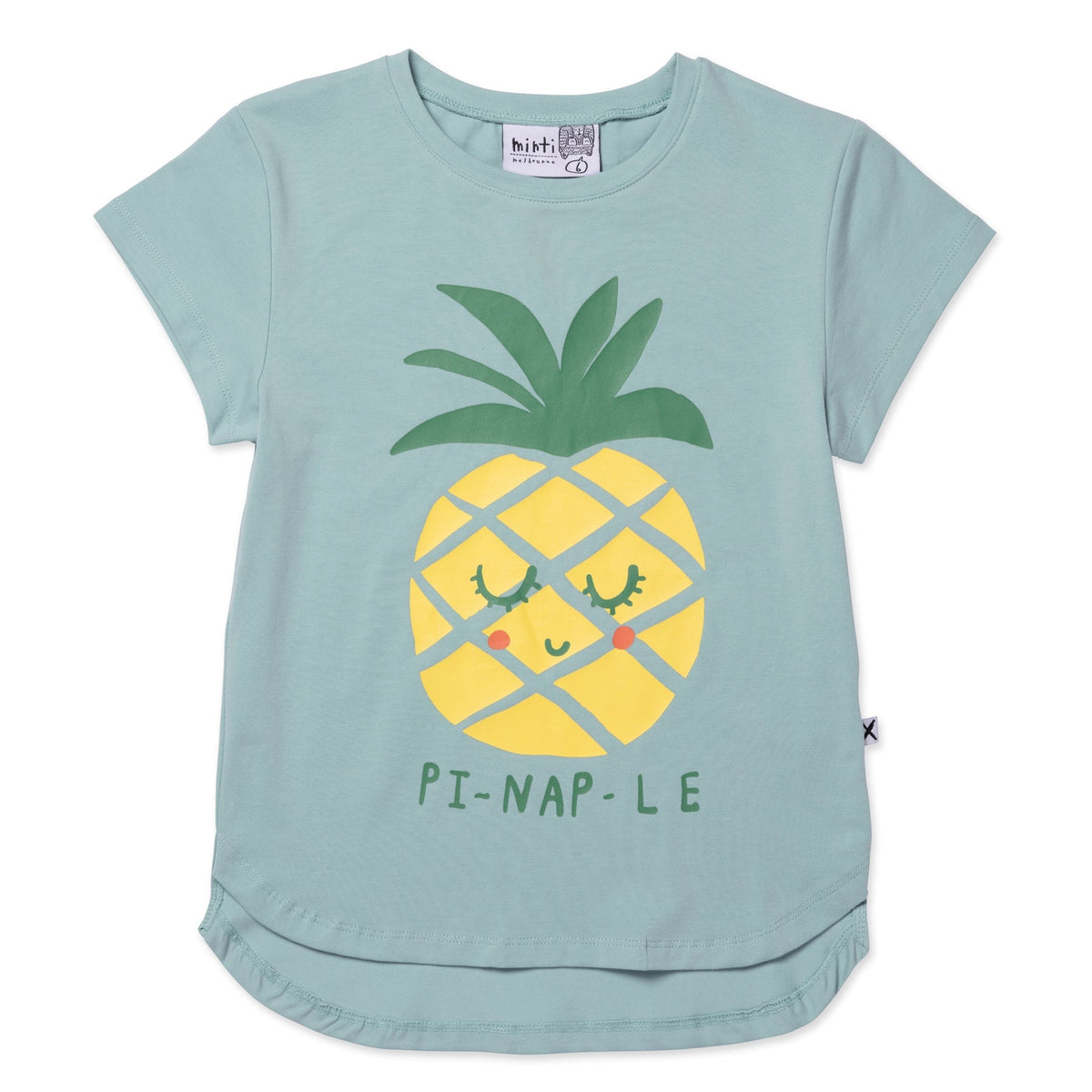 Pi-Nap-Le Tee- Muted Green