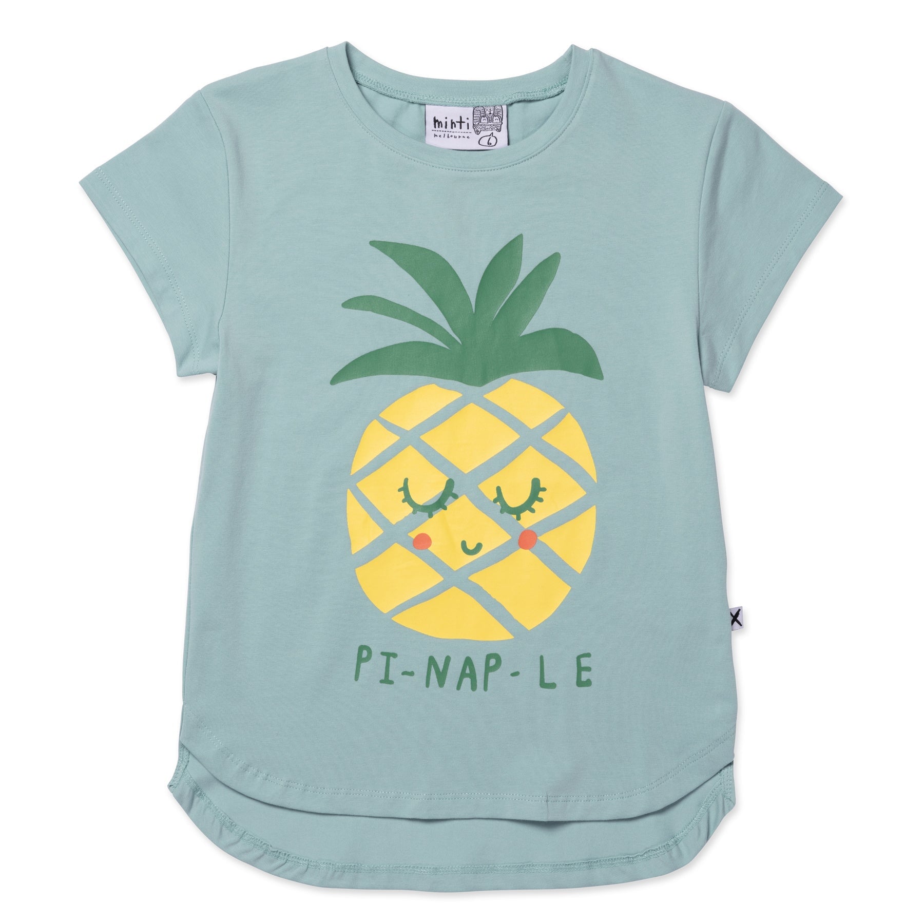 Pi-Nap-Le Tee- Muted Green