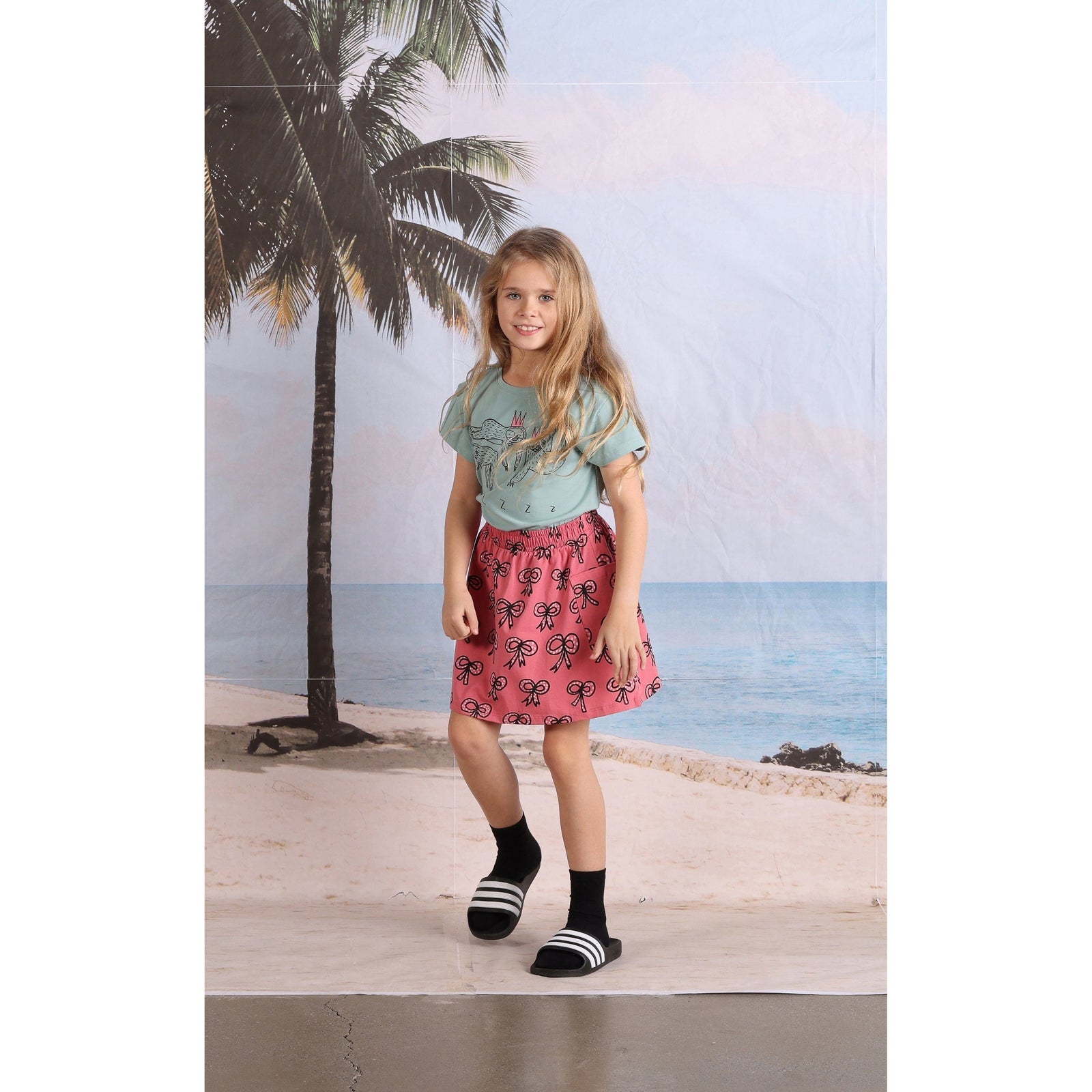 Sleepy Sloths Tee- Muted Green