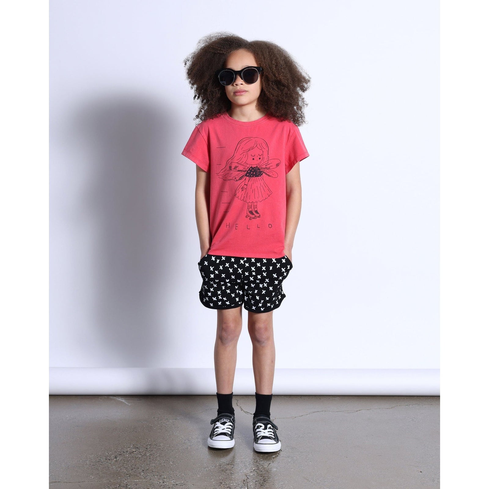 Fairy Skater Tee- Pink Wash