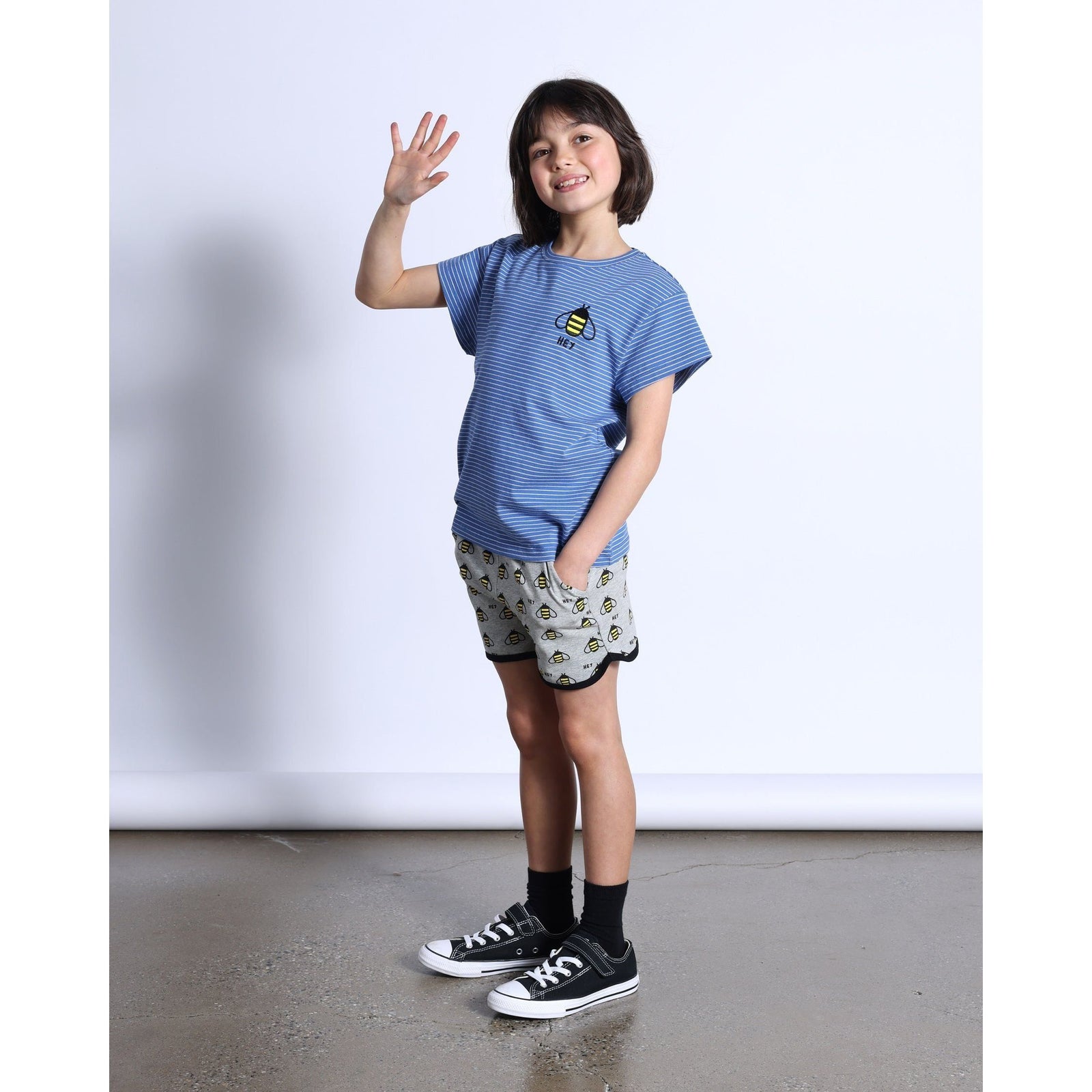 Hi Bee Tee- Blue Stripe