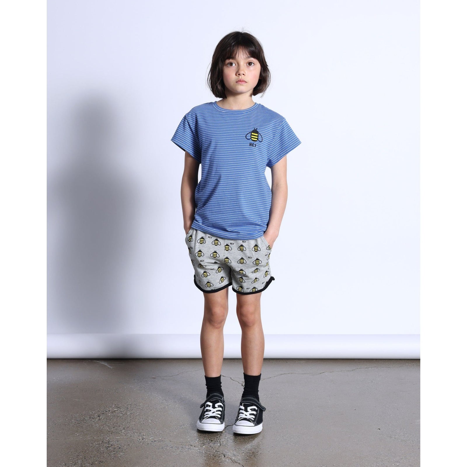 Hi Bee Tee- Blue Stripe