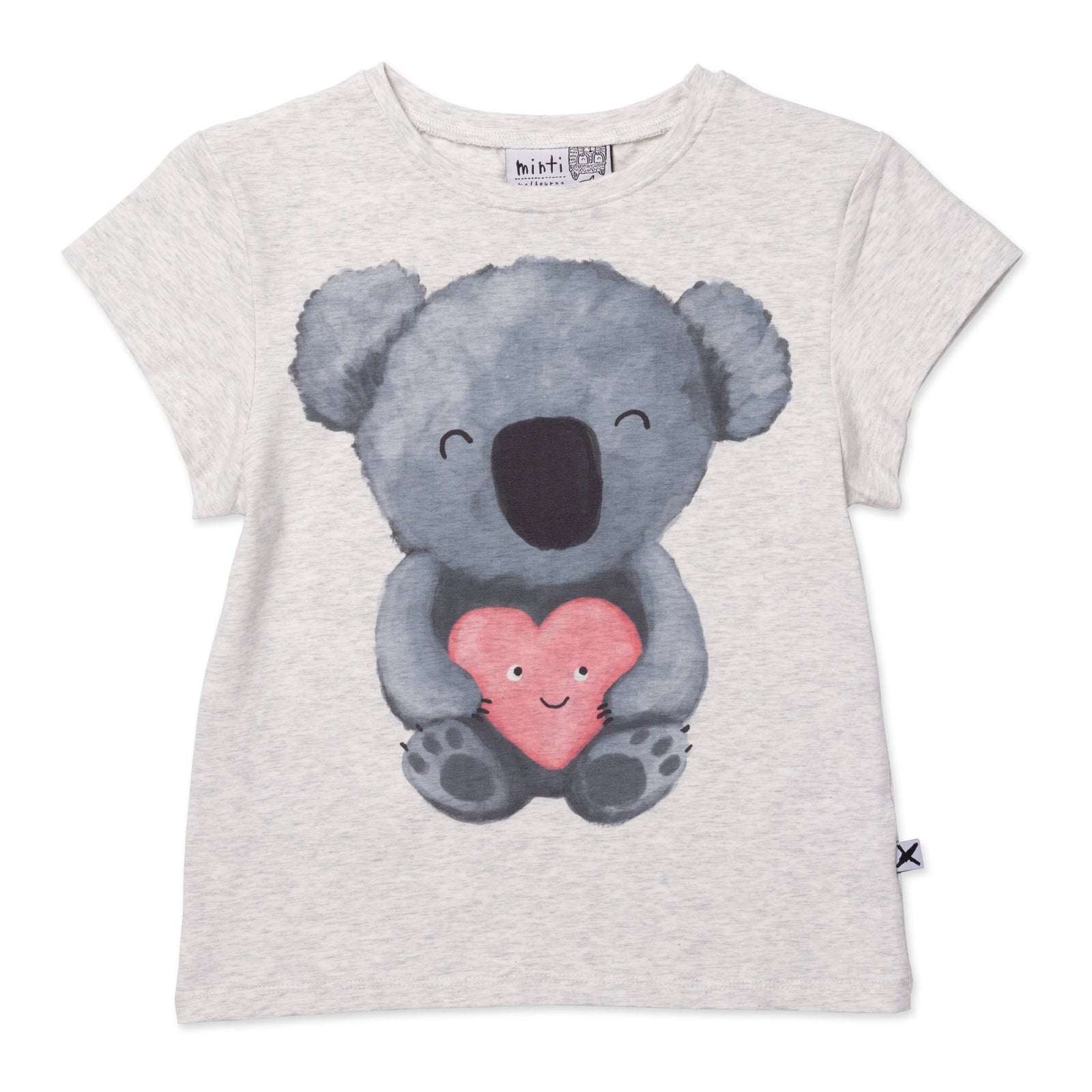 Koala Love Tee- White Marle