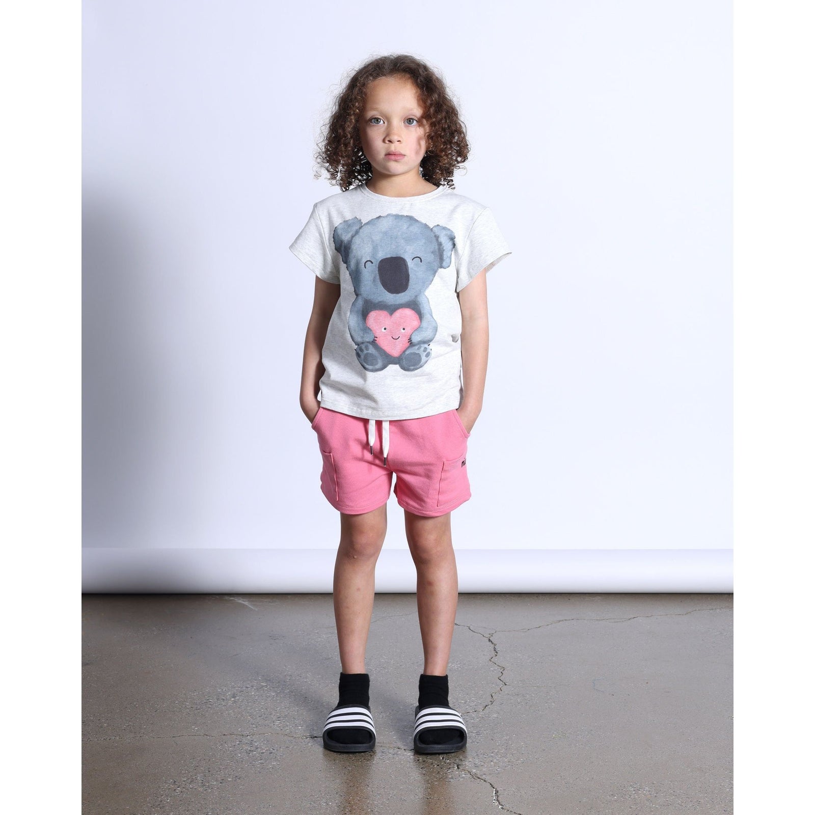 Koala Love Tee- White Marle