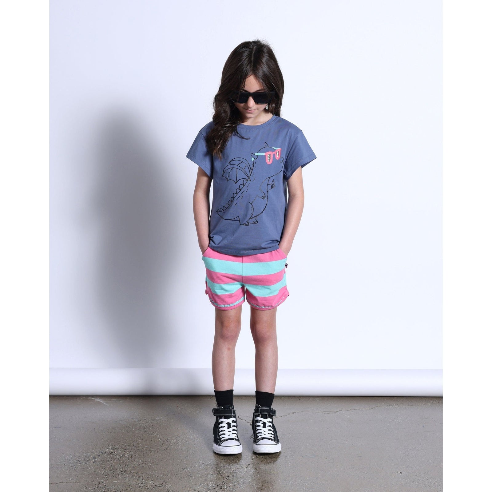 Magicool Tee- Muted Blue