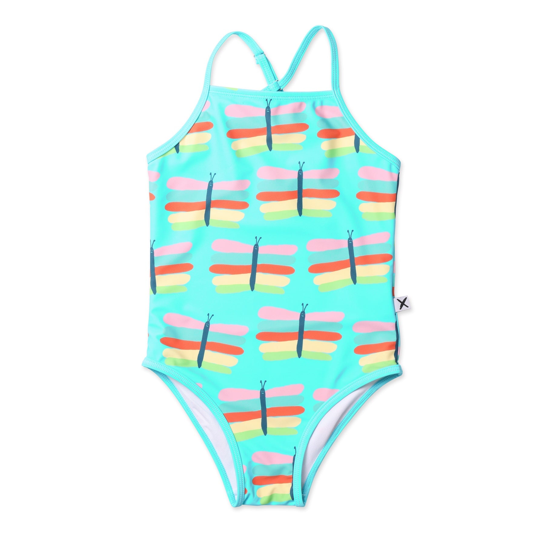Pastel Butterflies Swimsuit- Teal