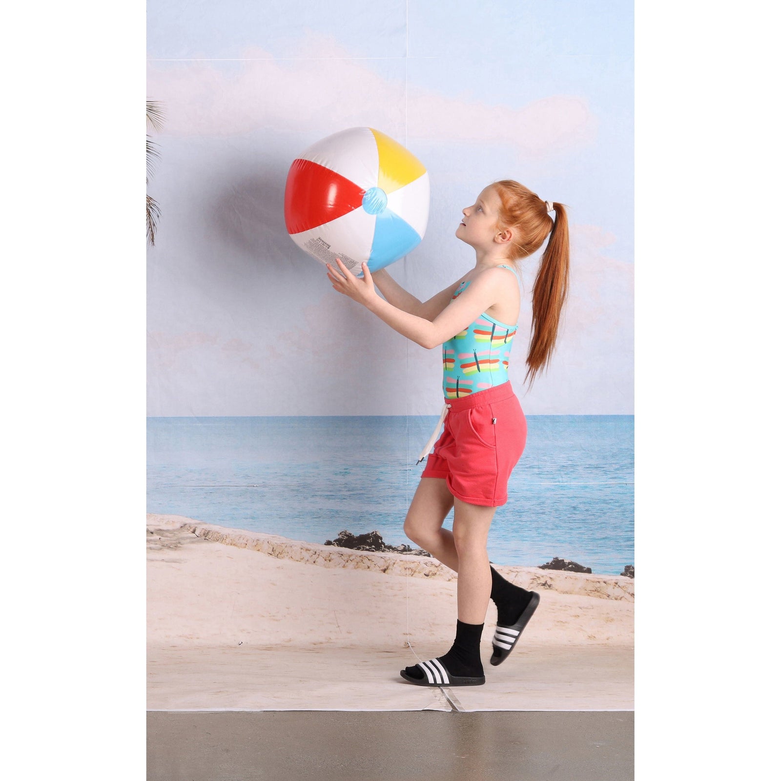 Pastel Butterflies Swimsuit- Teal