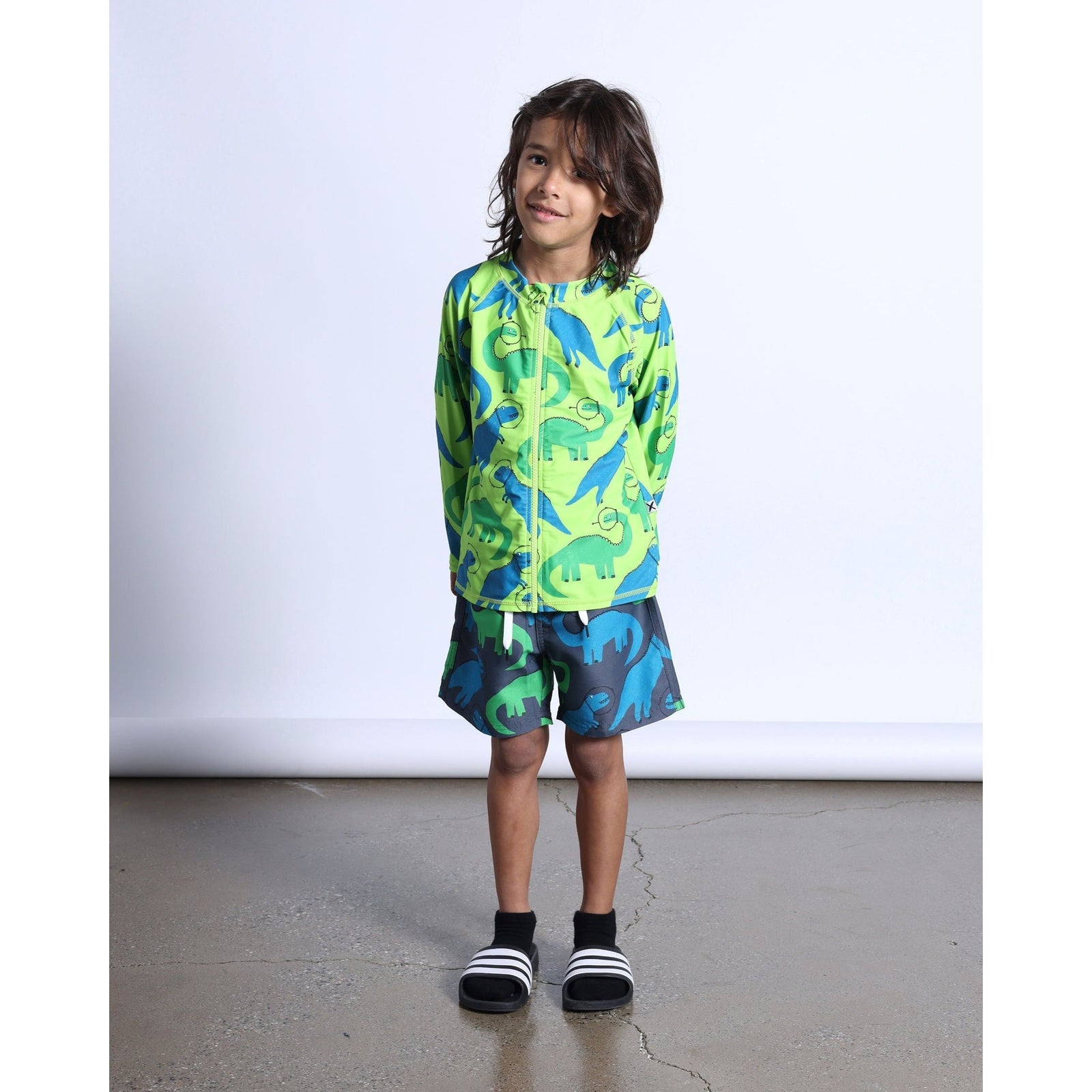 Space Dinos Rashie- Lime