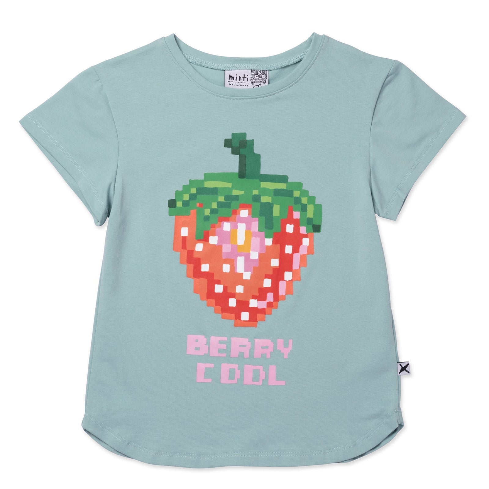 Berry Cool Tee- Muted Green