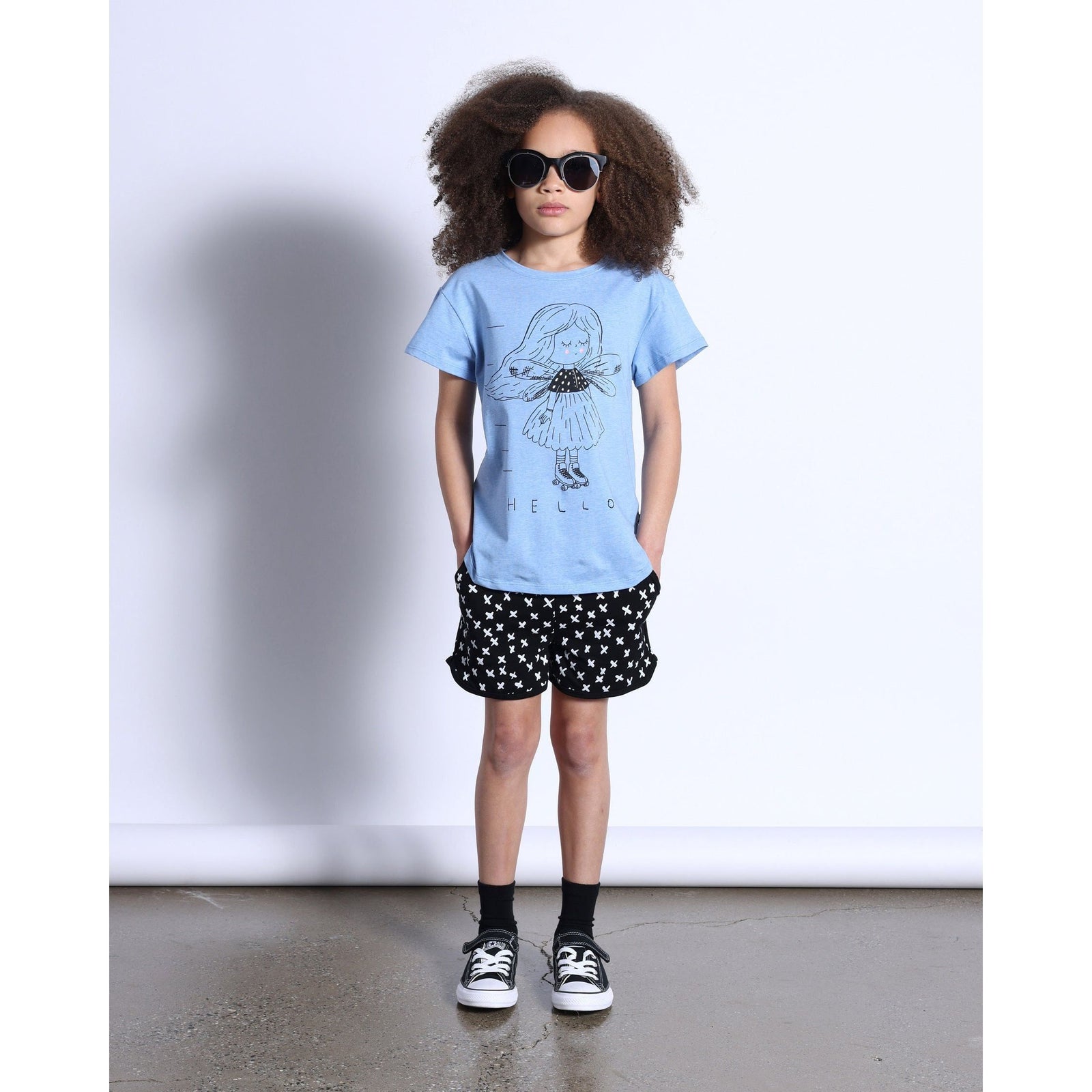 Fairy Skater Tee- Blue Marle