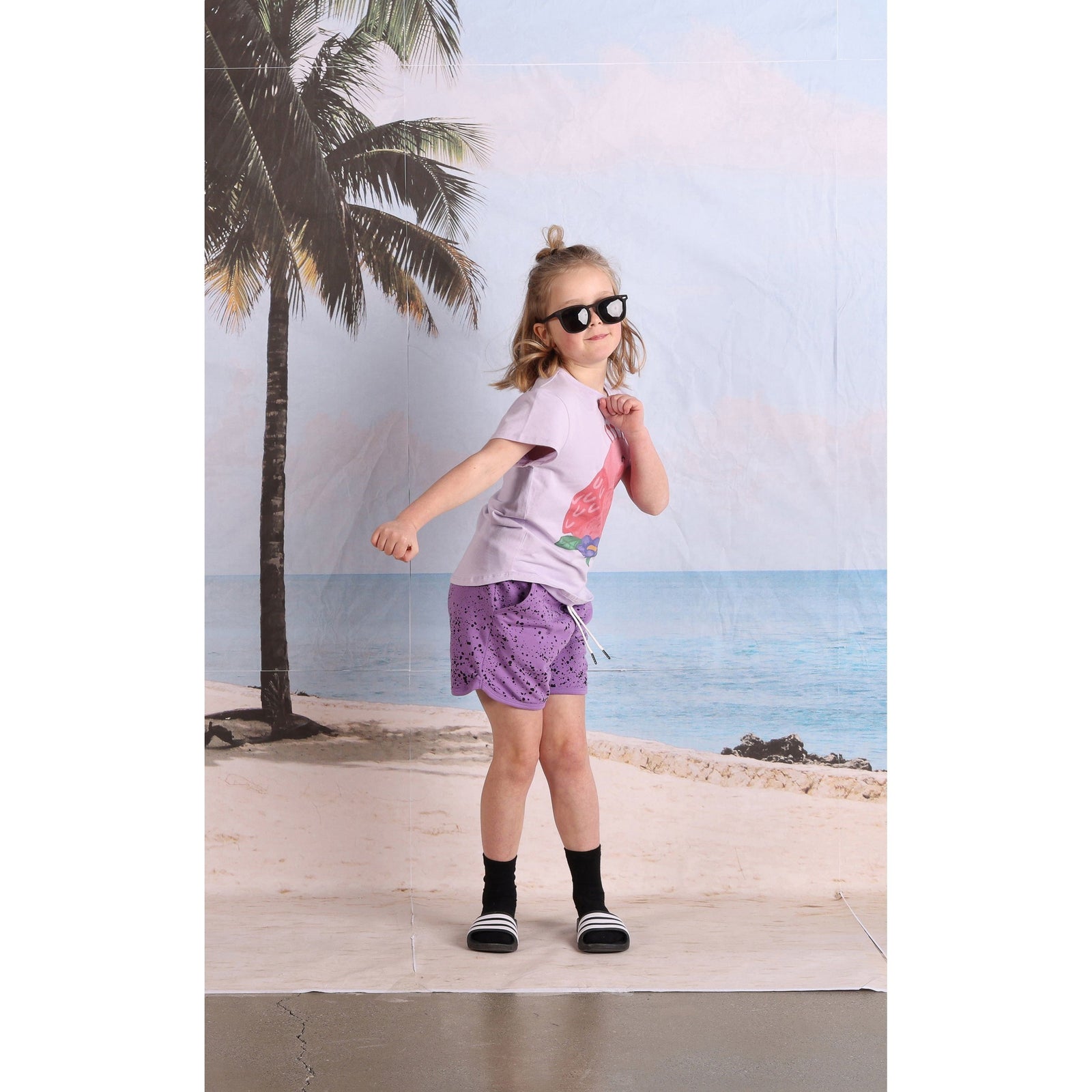 Happy Bird Tee- Lilac