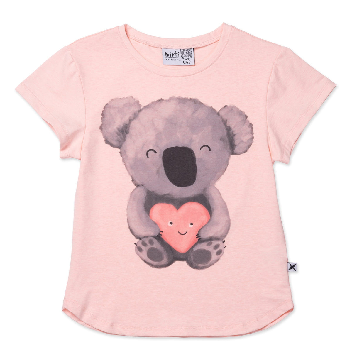 Koala Love Tee- Pink Marle