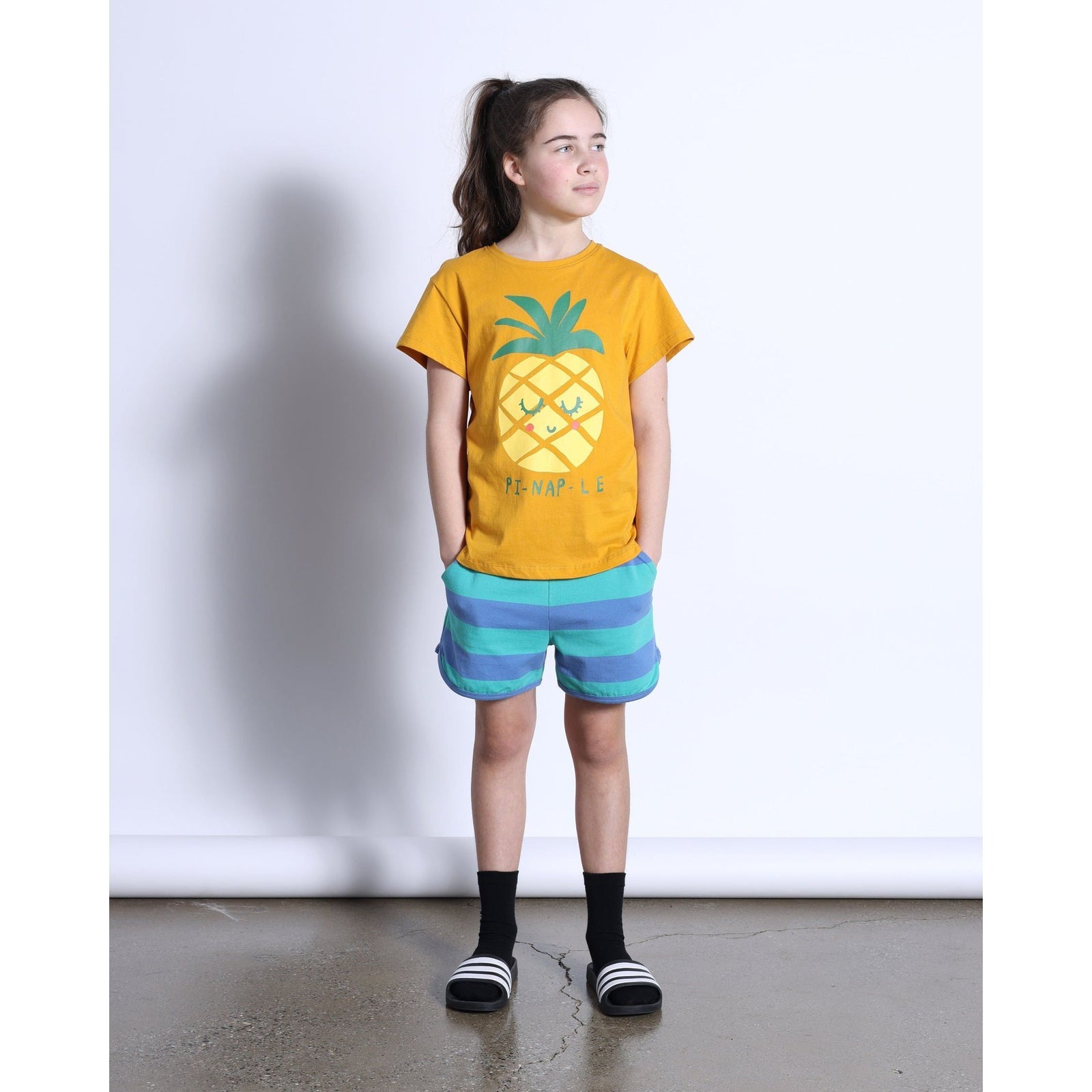 Pi-Nap-Le Tee- Mustard